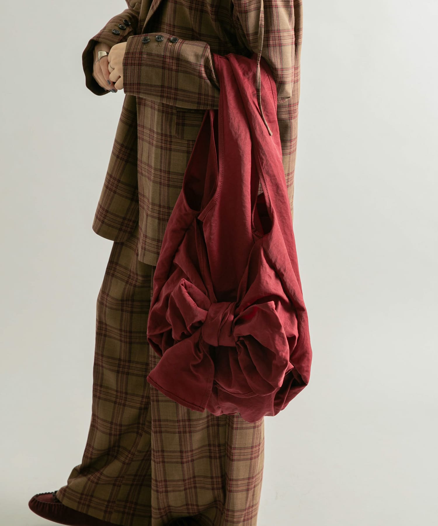 アレンジリボンナイロンBAG BURGUNDY one