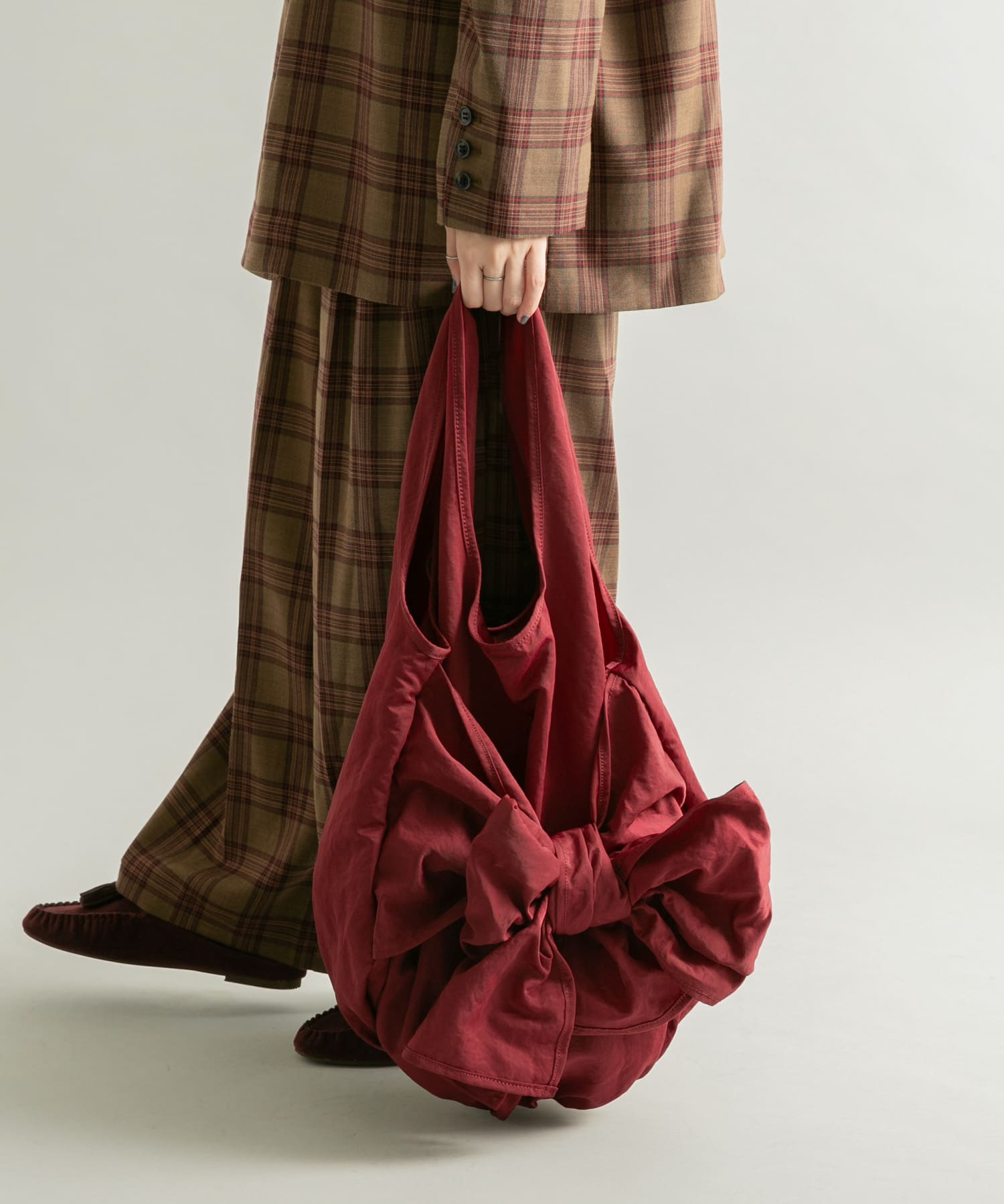 アレンジリボンナイロンBAG BURGUNDY one