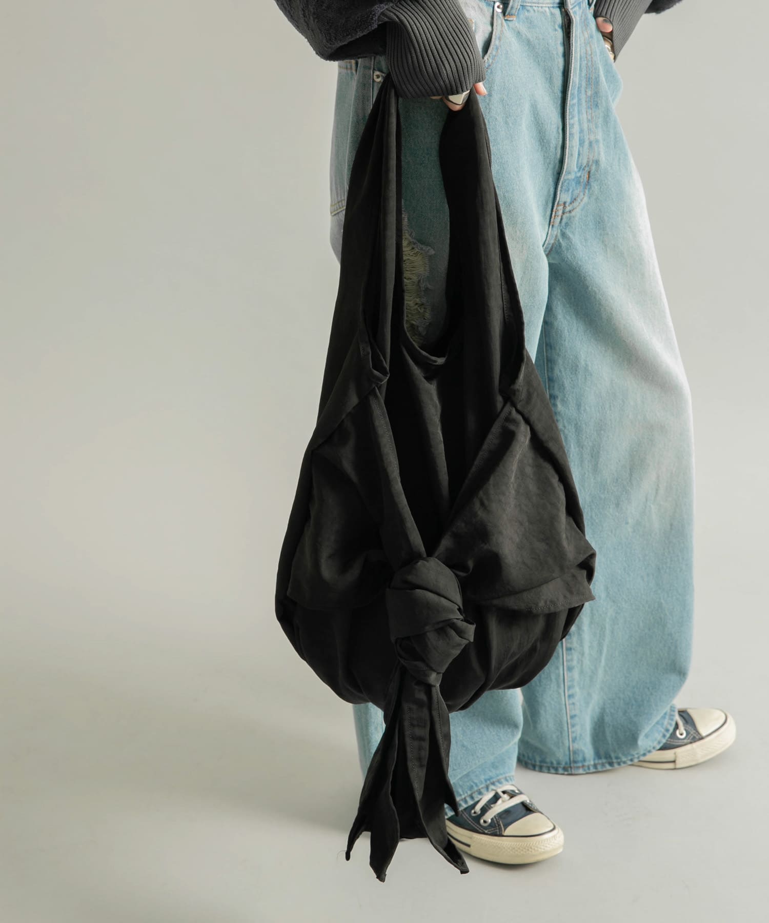 アレンジリボンナイロンBAG BLACK one