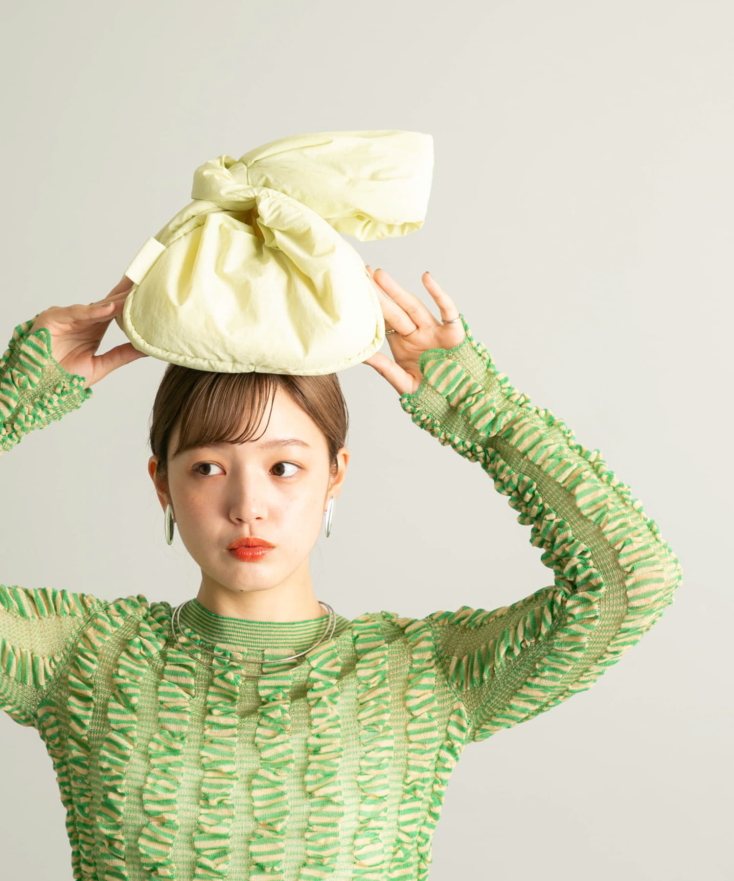 ワンハンドルパファーナイロンBAG MINT one