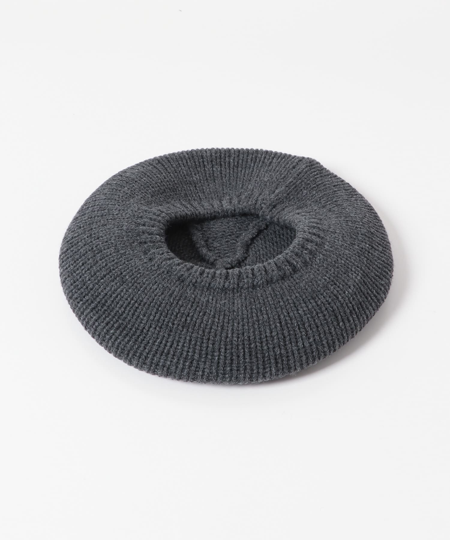ニットベレー帽 CHARCOAL one