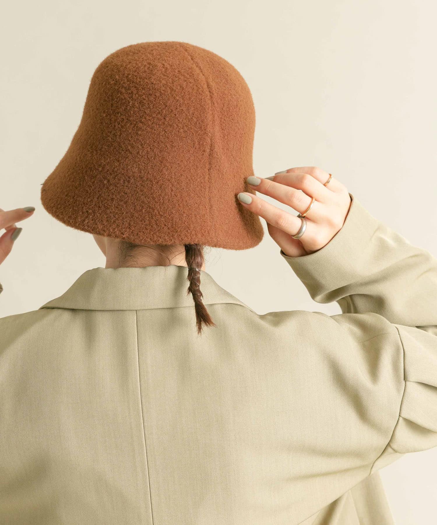 シャギーベルHAT BROWN one