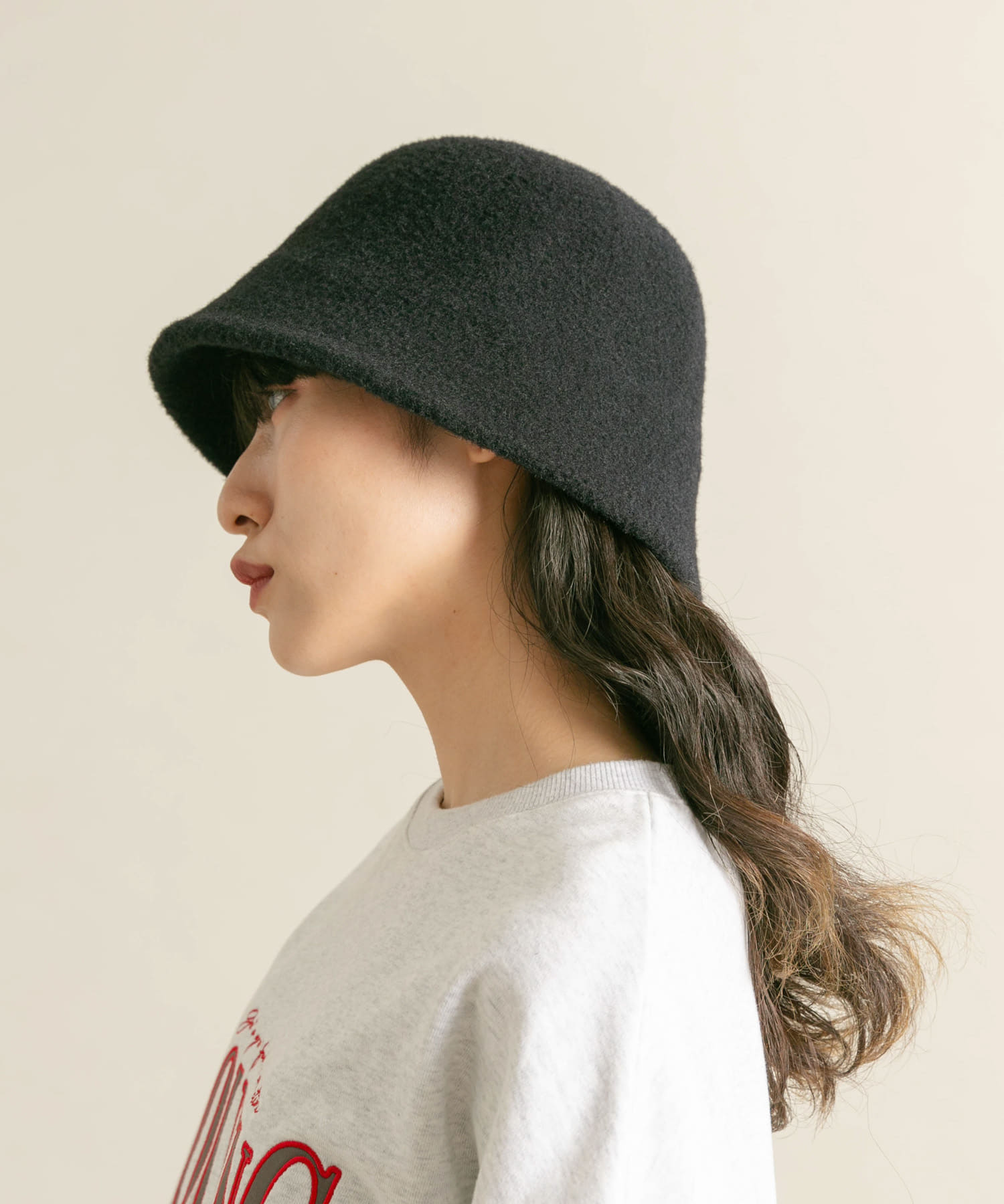 シャギーベルHAT BLACK one