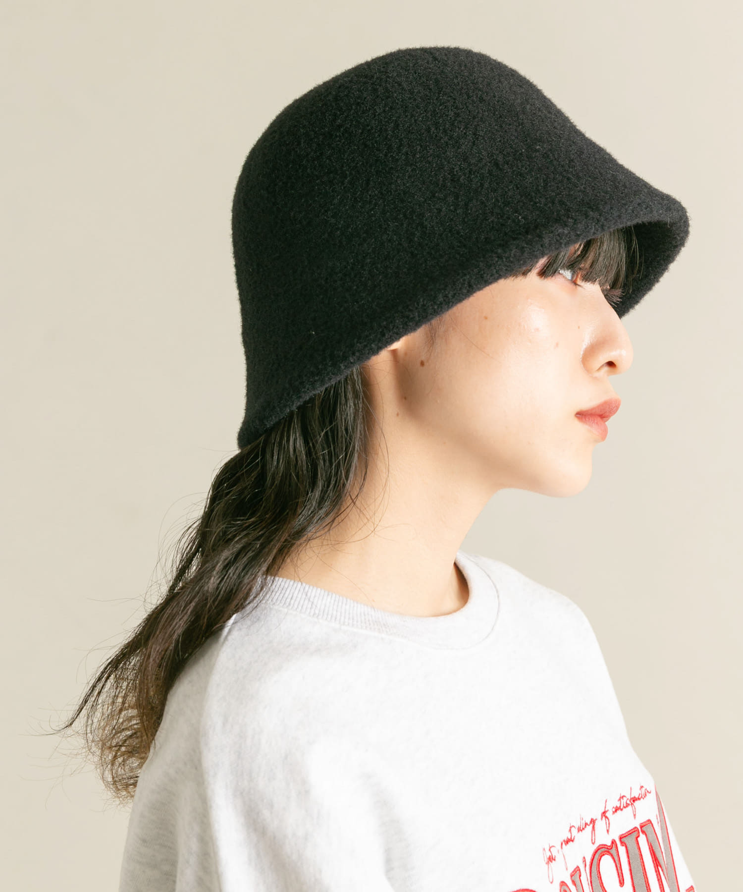 シャギーベルHAT BLACK one