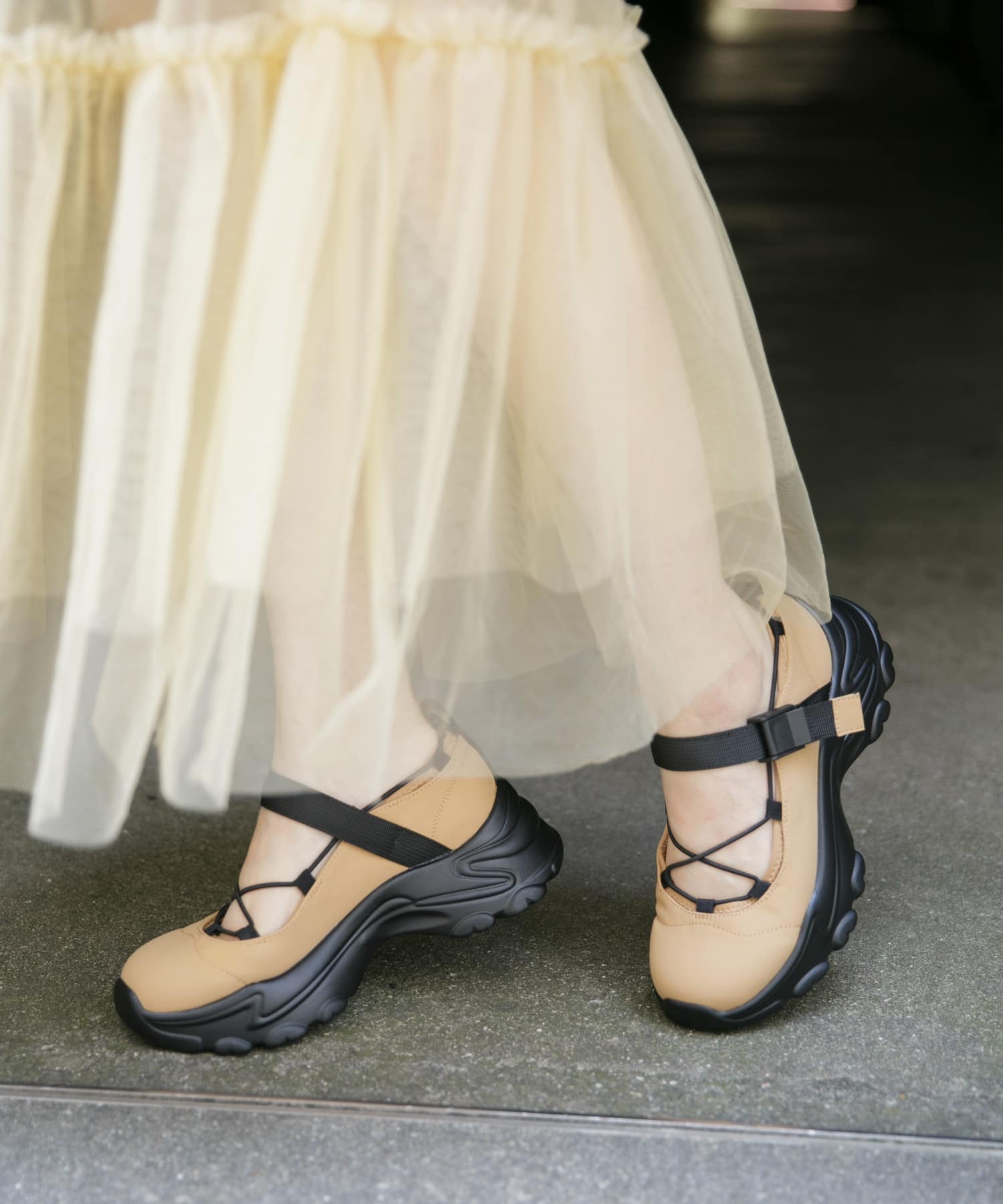 バレエスニーカー BEIGE 37