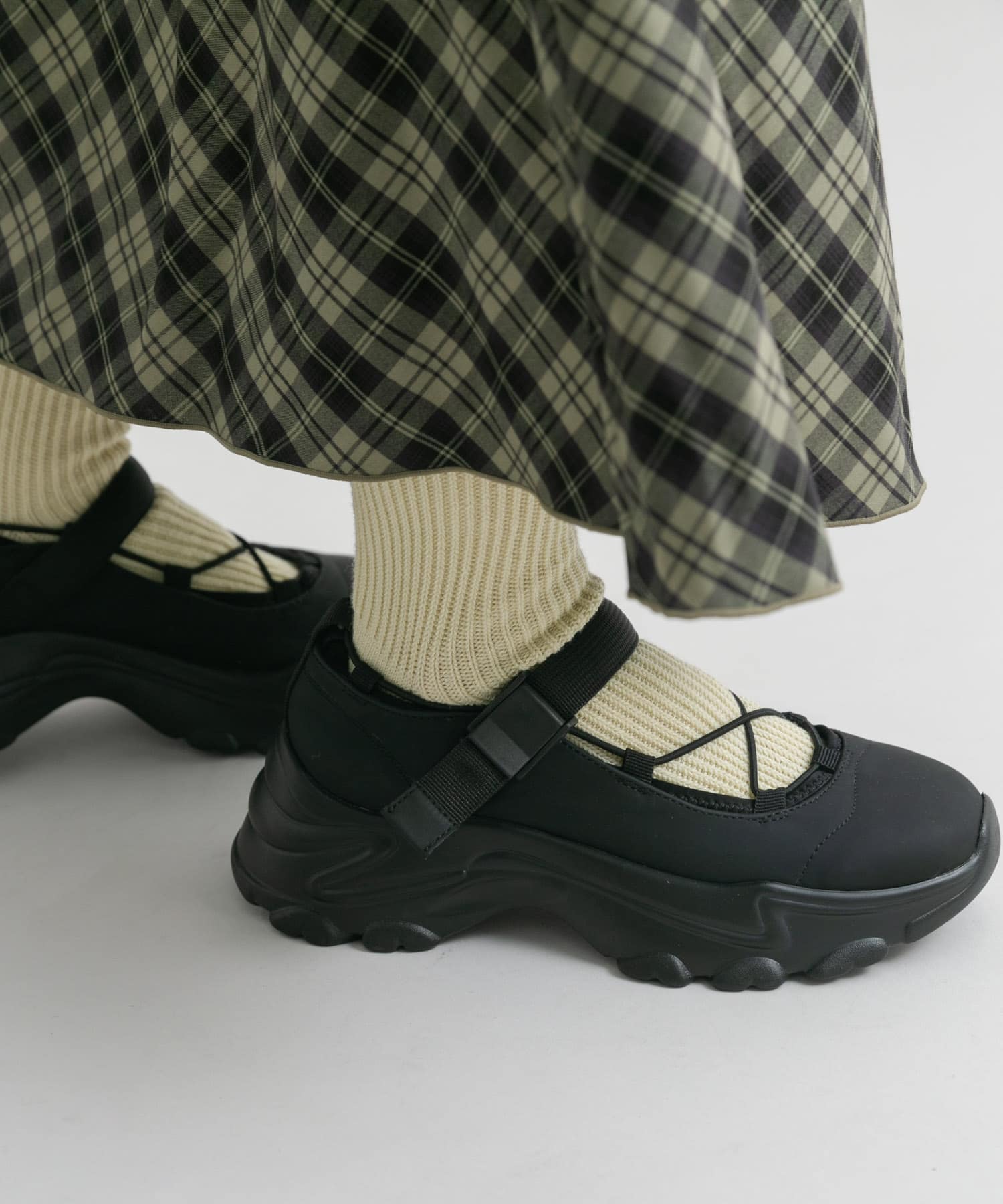 バレエスニーカー BLACK 37