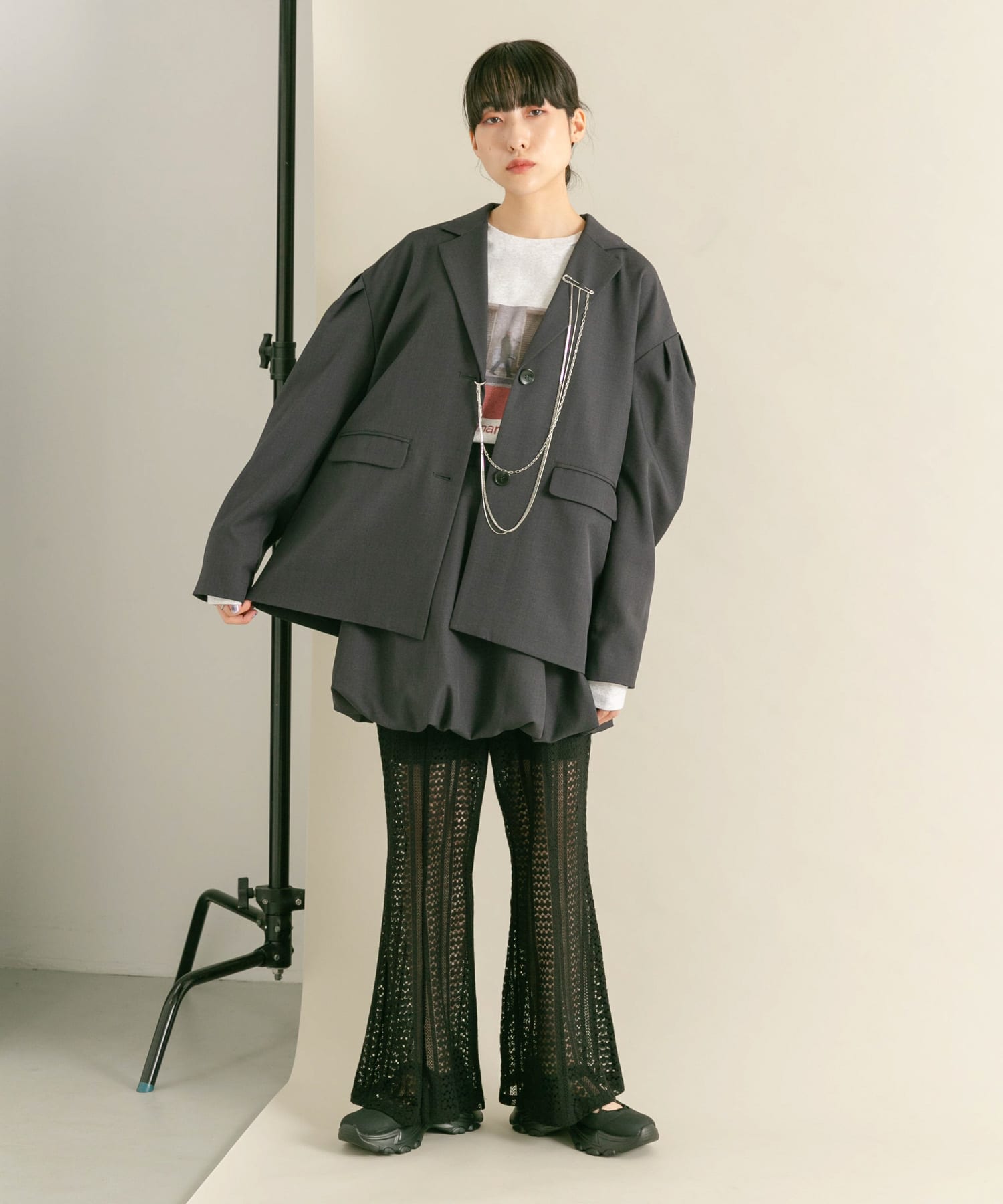 バレエスニーカー BLACK 37