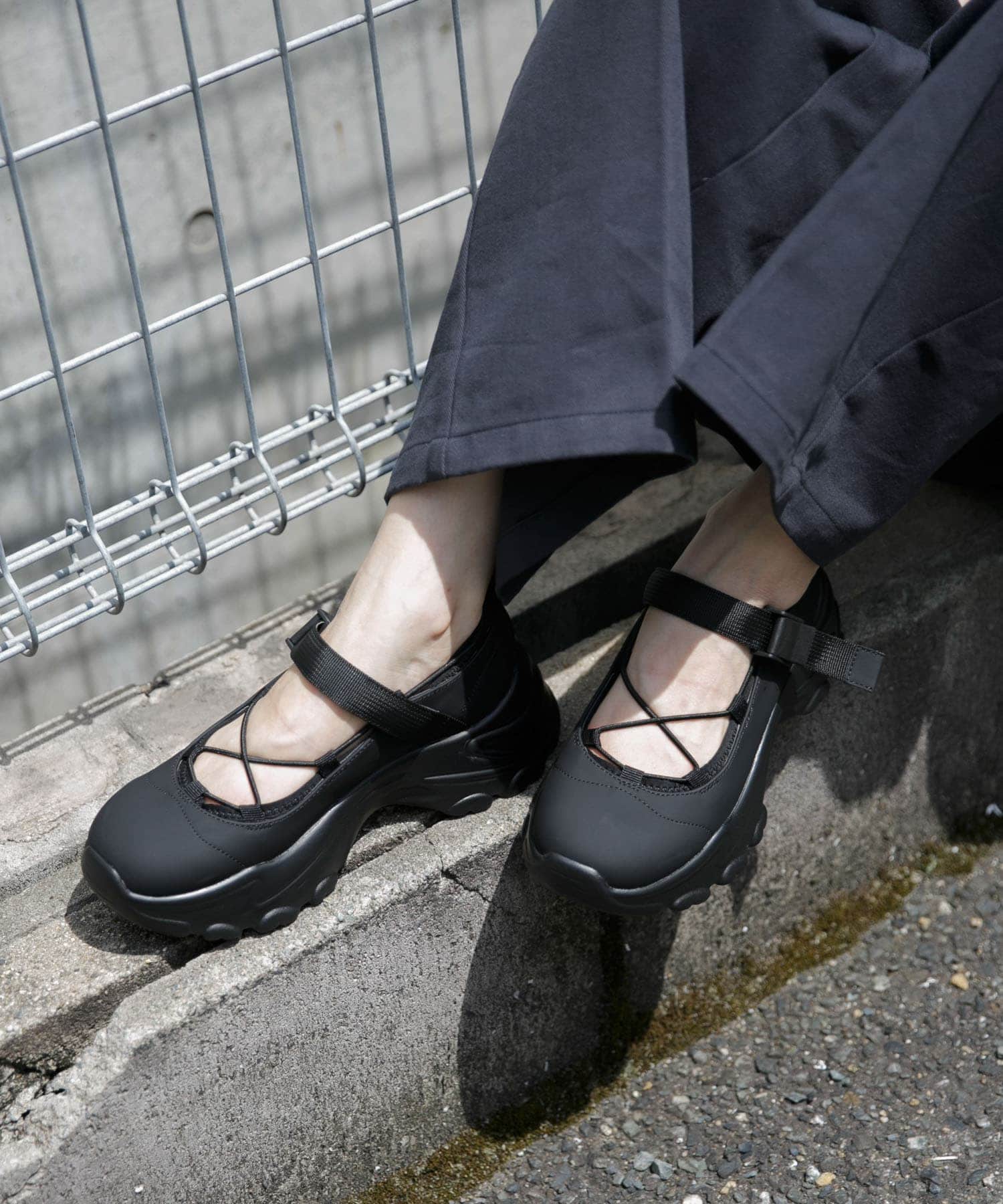 バレエスニーカー BLACK 38