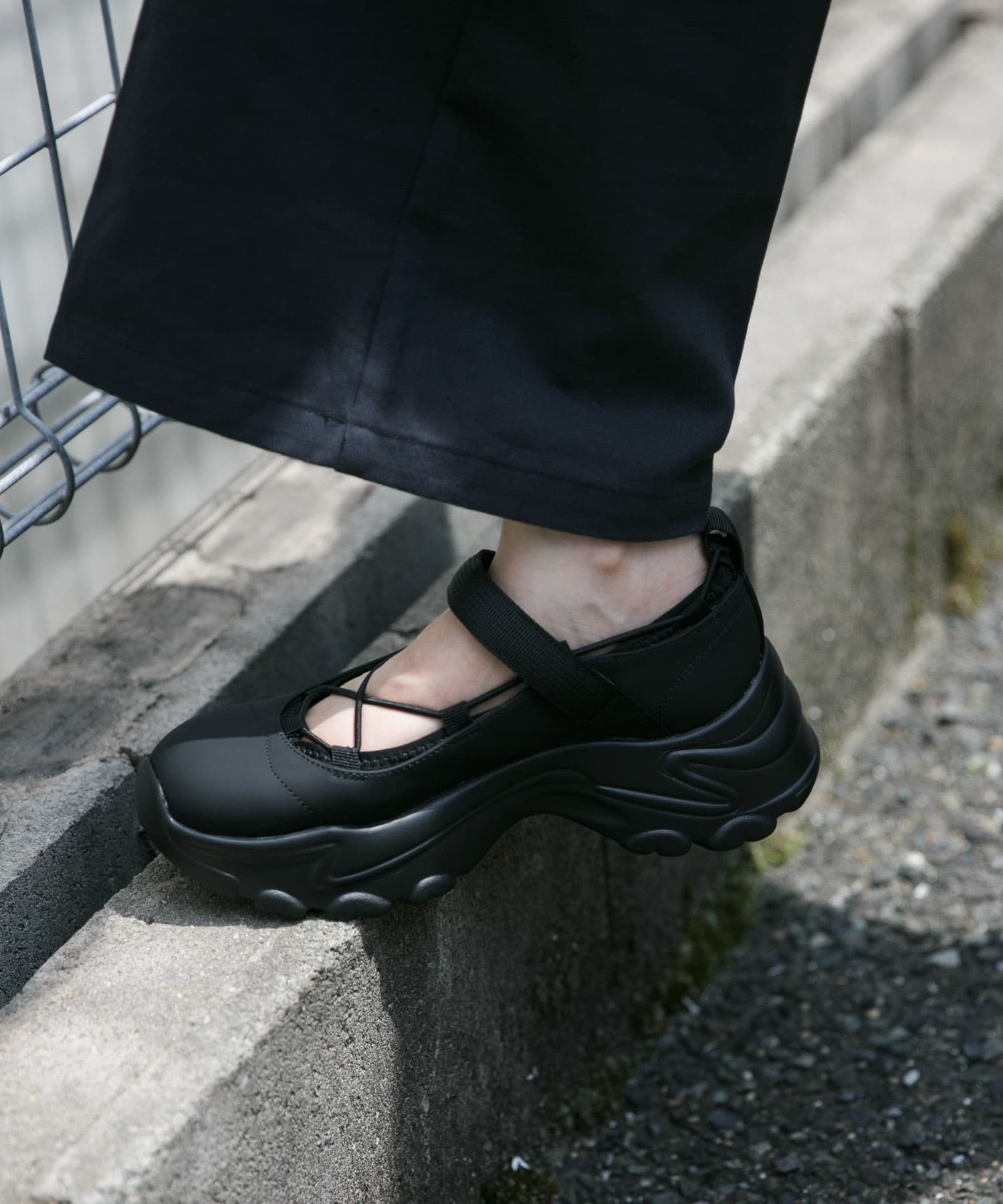 バレエスニーカー BLACK 38
