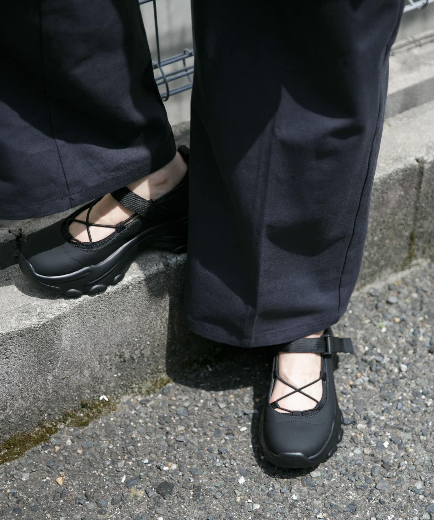 バレエスニーカー BLACK 38