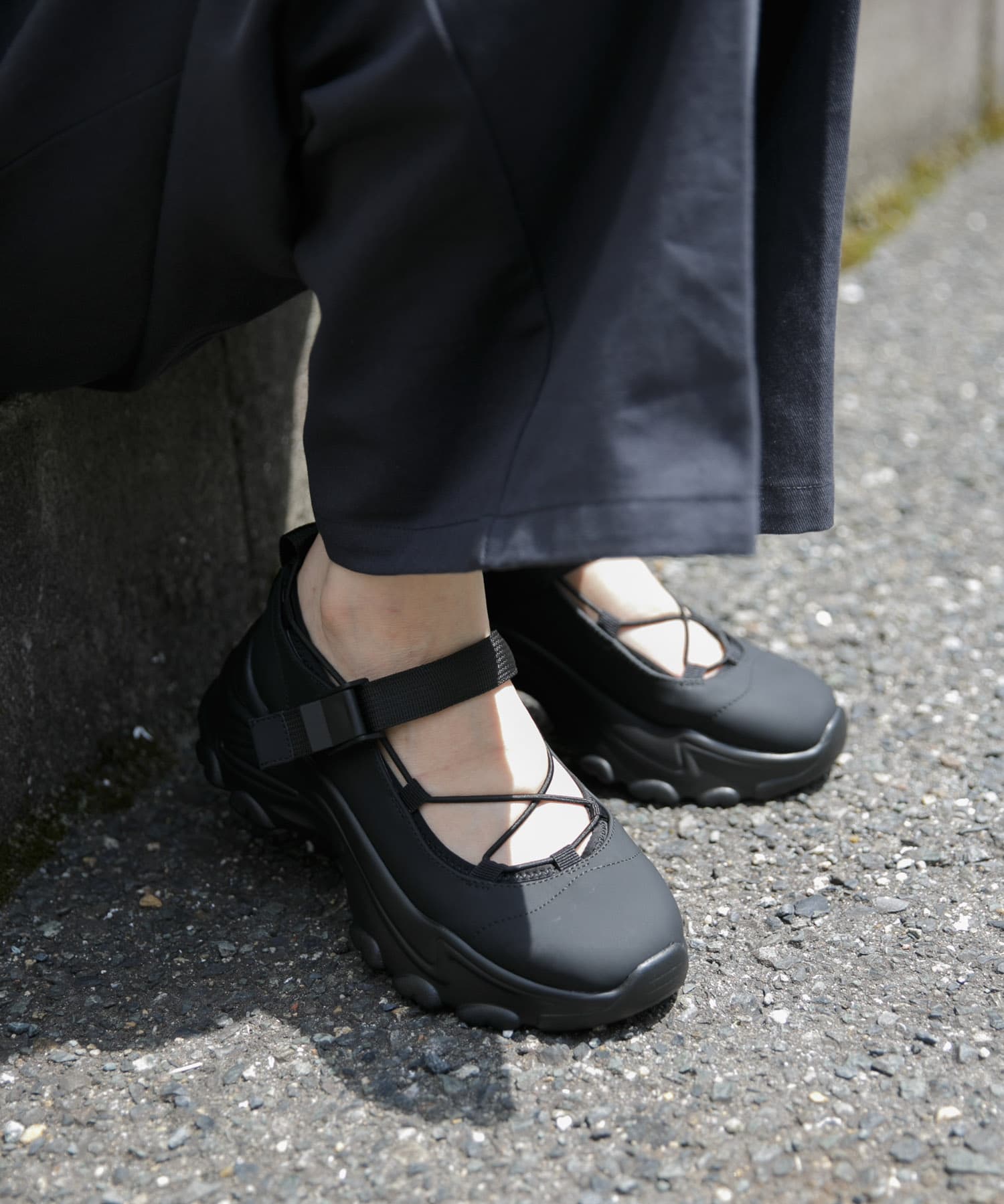 バレエスニーカー BLACK 36