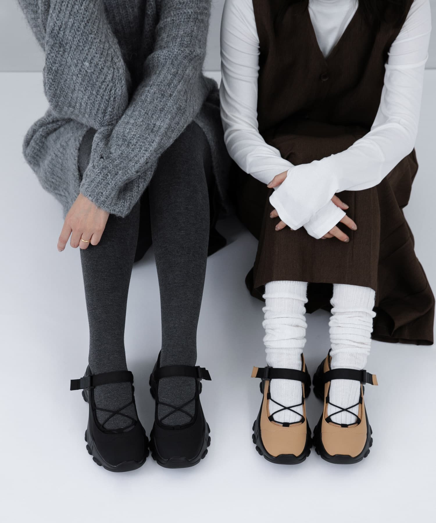 バレエスニーカー BLACK 37