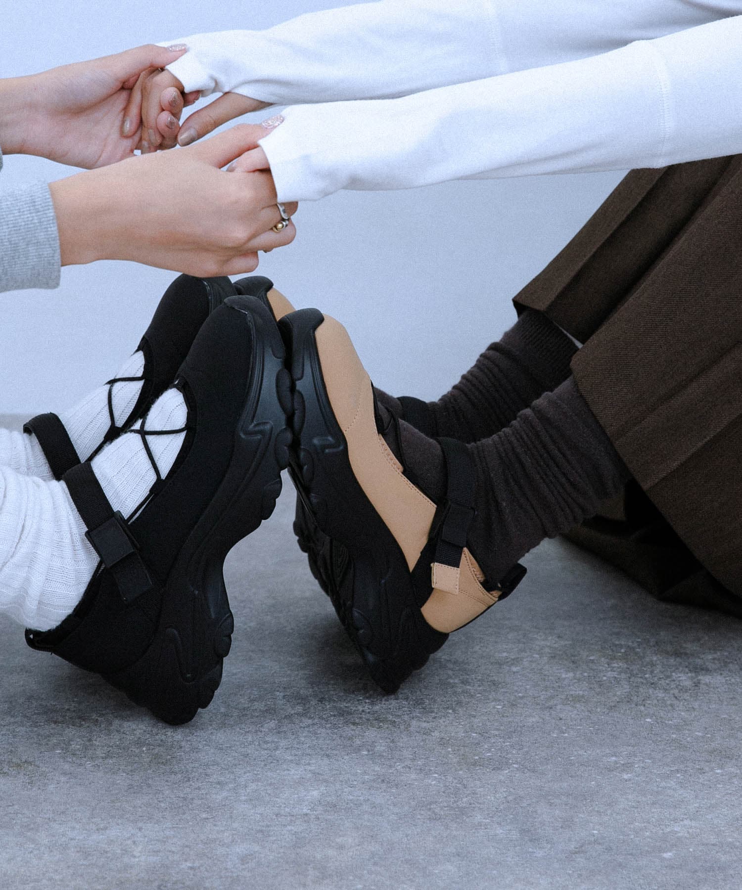 バレエスニーカー BLACK 37