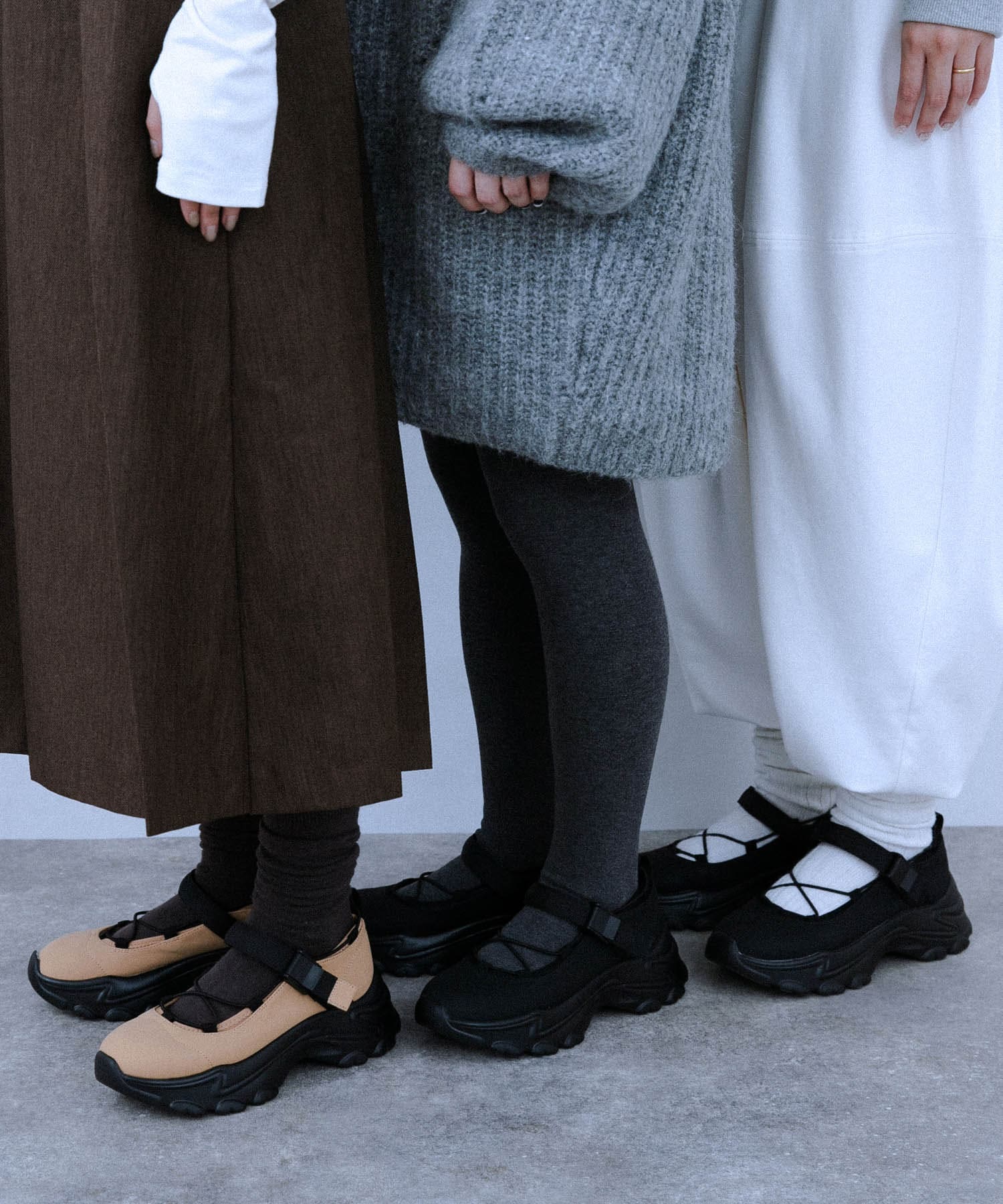 バレエスニーカー BLACK 37