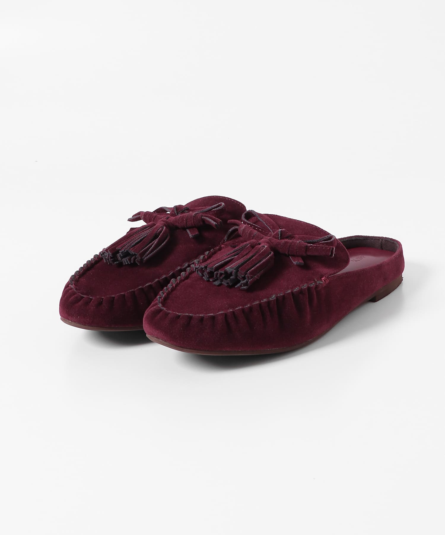 スエードローファー BURGUNDY 37