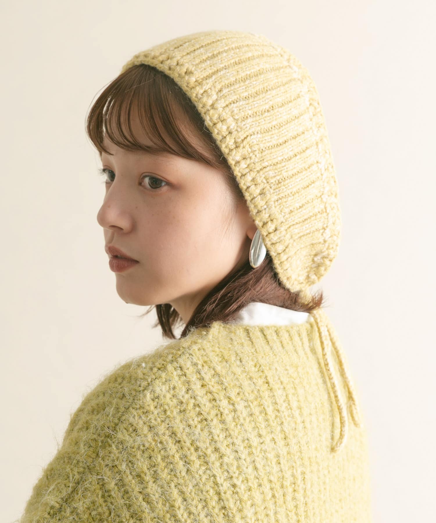 ニットボンネット LIME one
