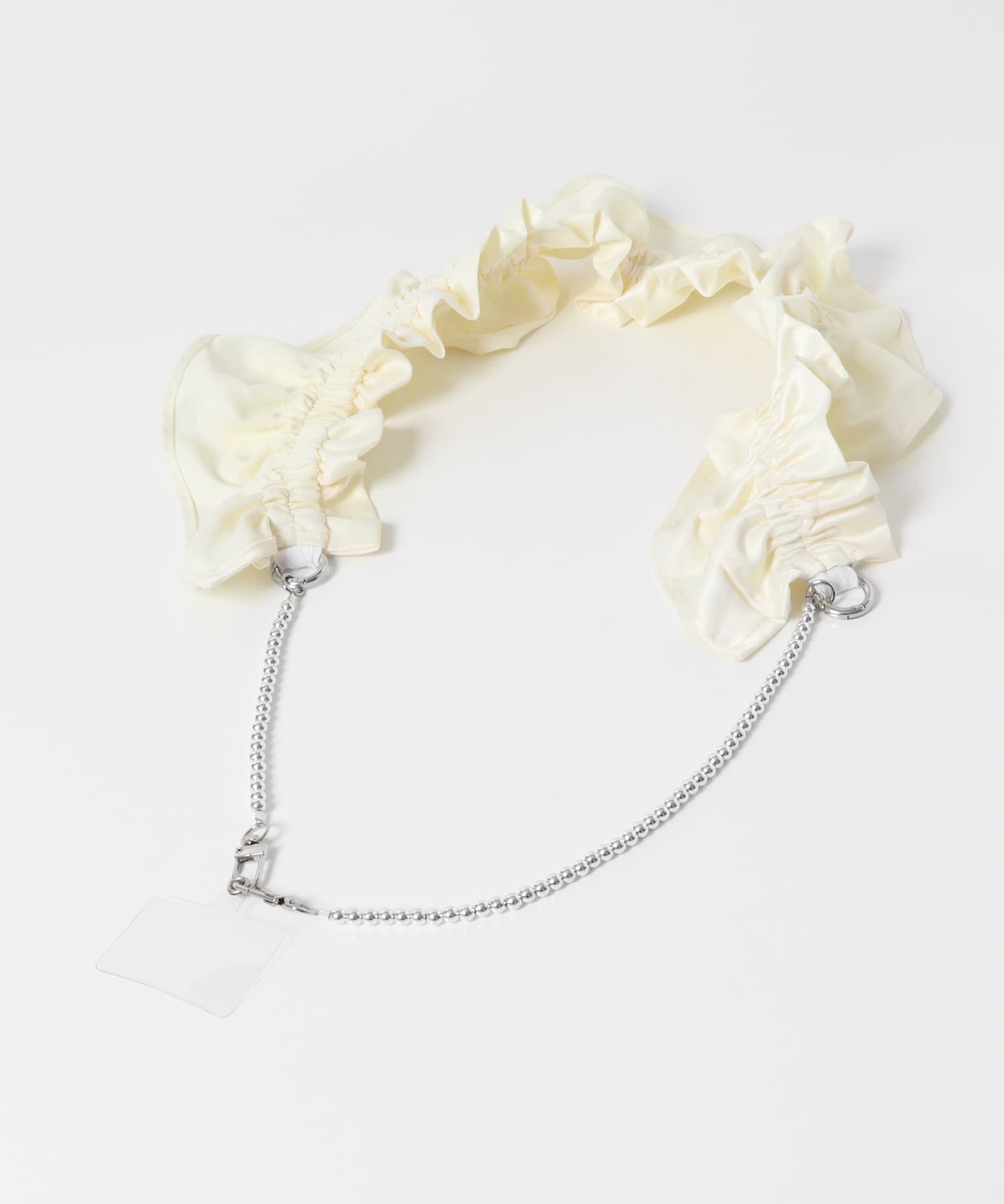 フリルギャザーマルチストラップ IVORY one