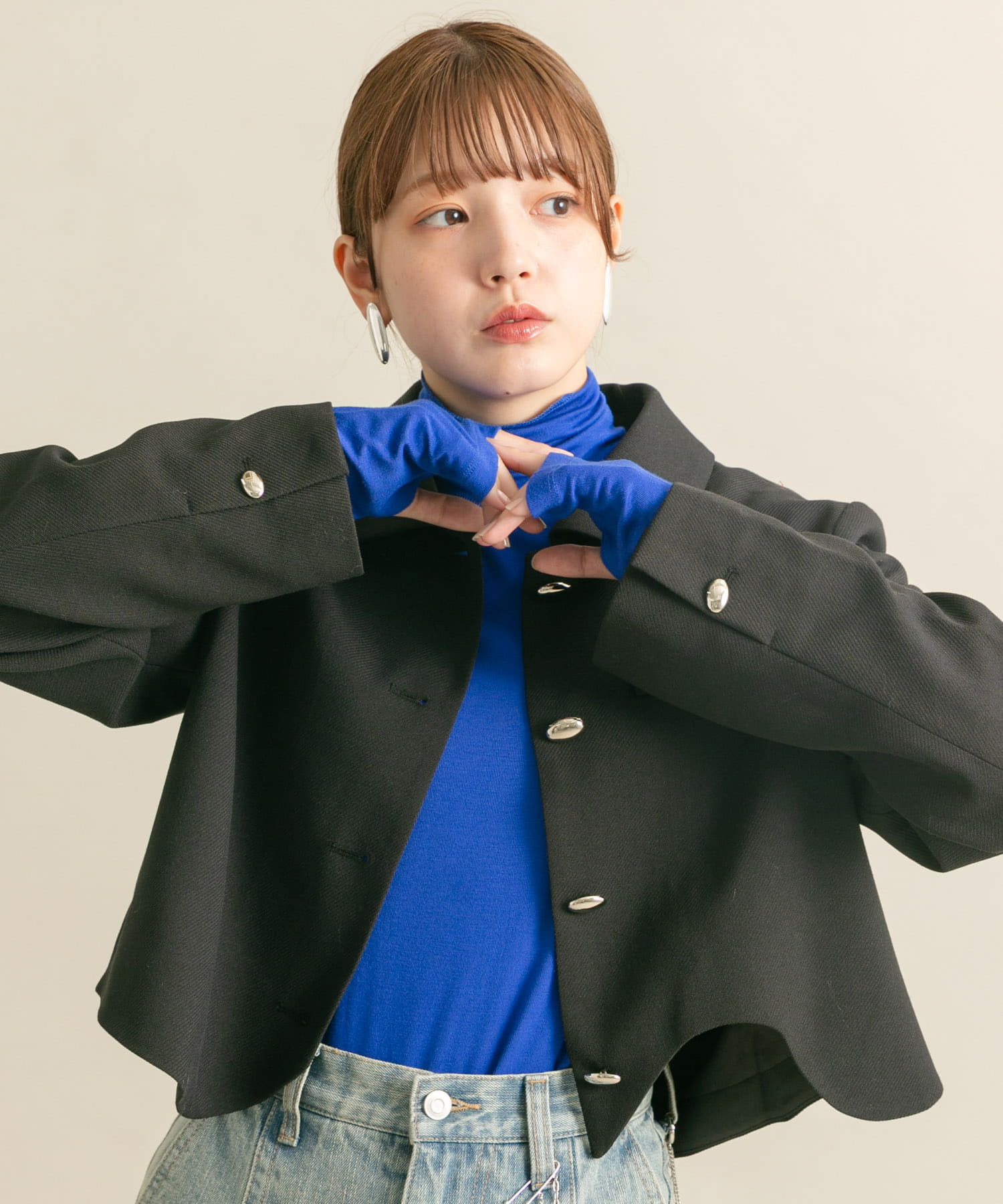 身長：160cm サイズ：one