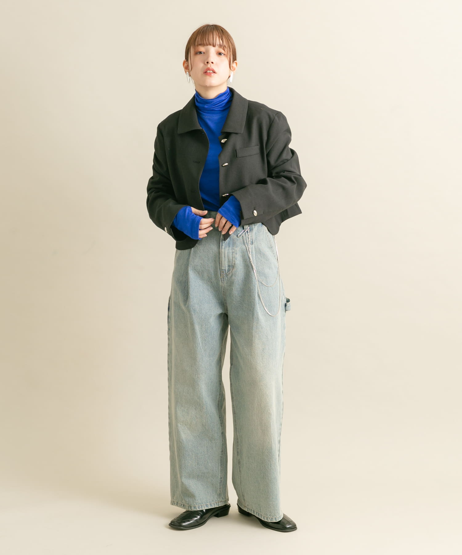 身長：160cm サイズ：one