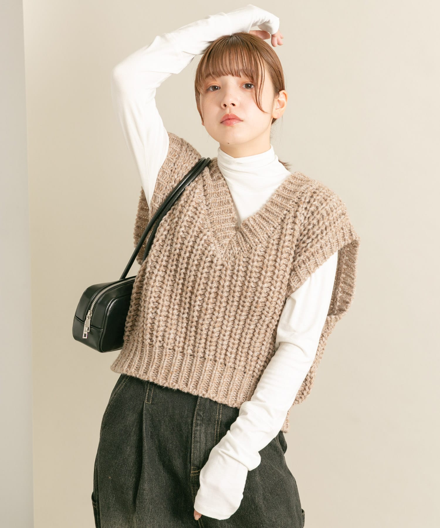 身長：160cm サイズ：one