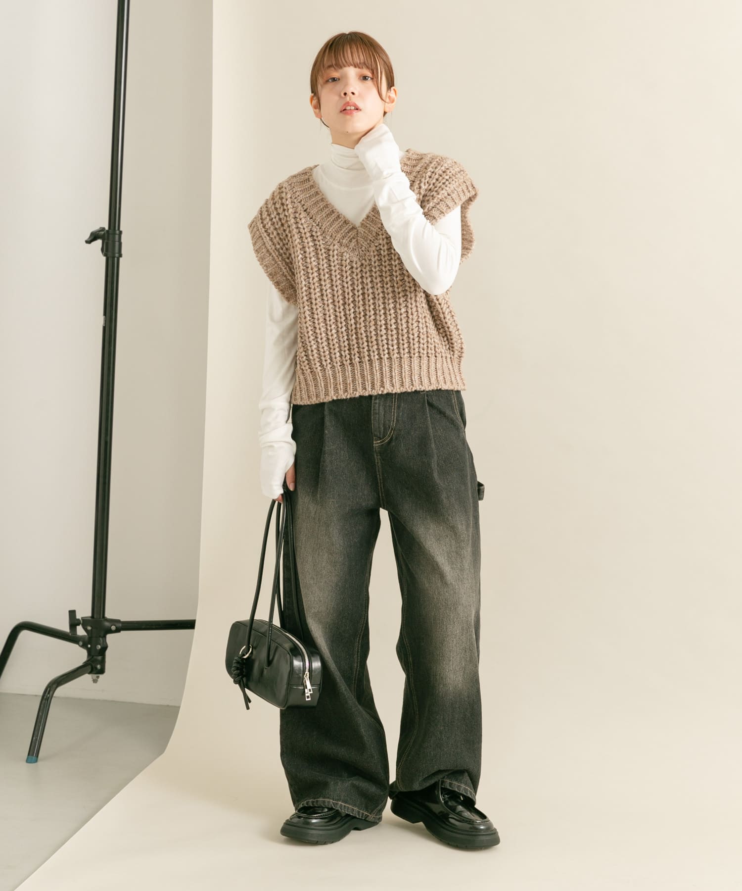 身長：160cm サイズ：one