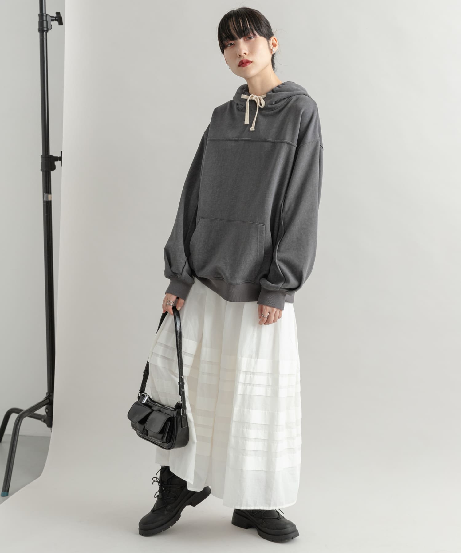 身長：160cm サイズ：one