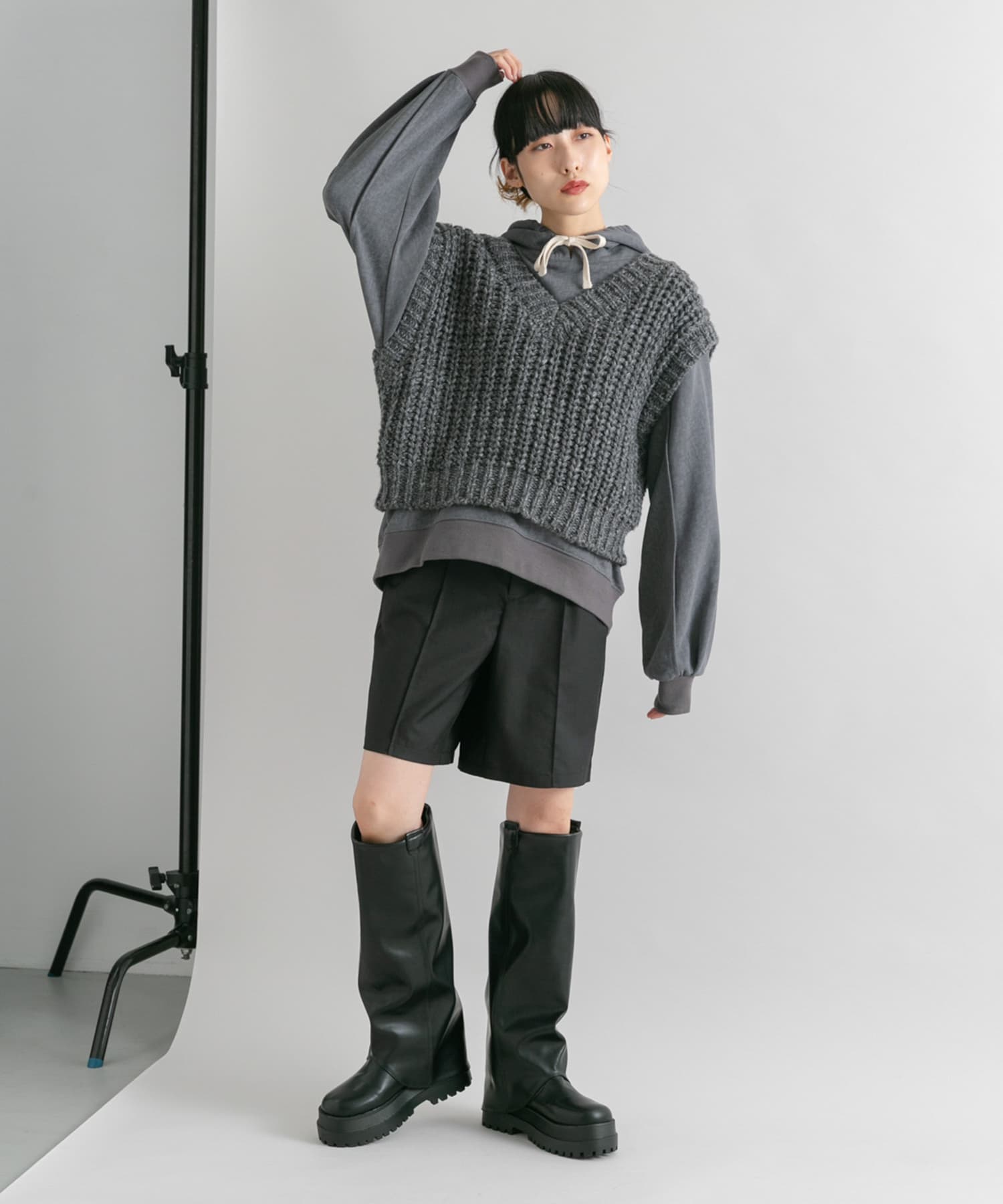 身長：160cm サイズ：one