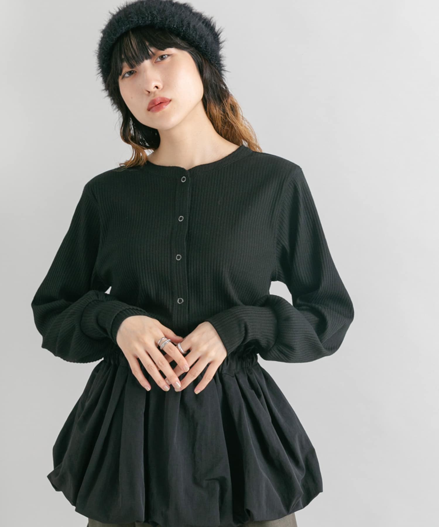 身長：160cm サイズ：one