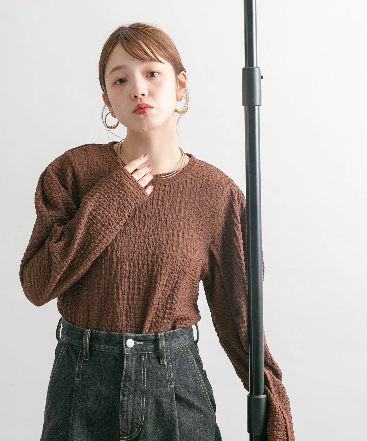身長：160cm サイズ：one