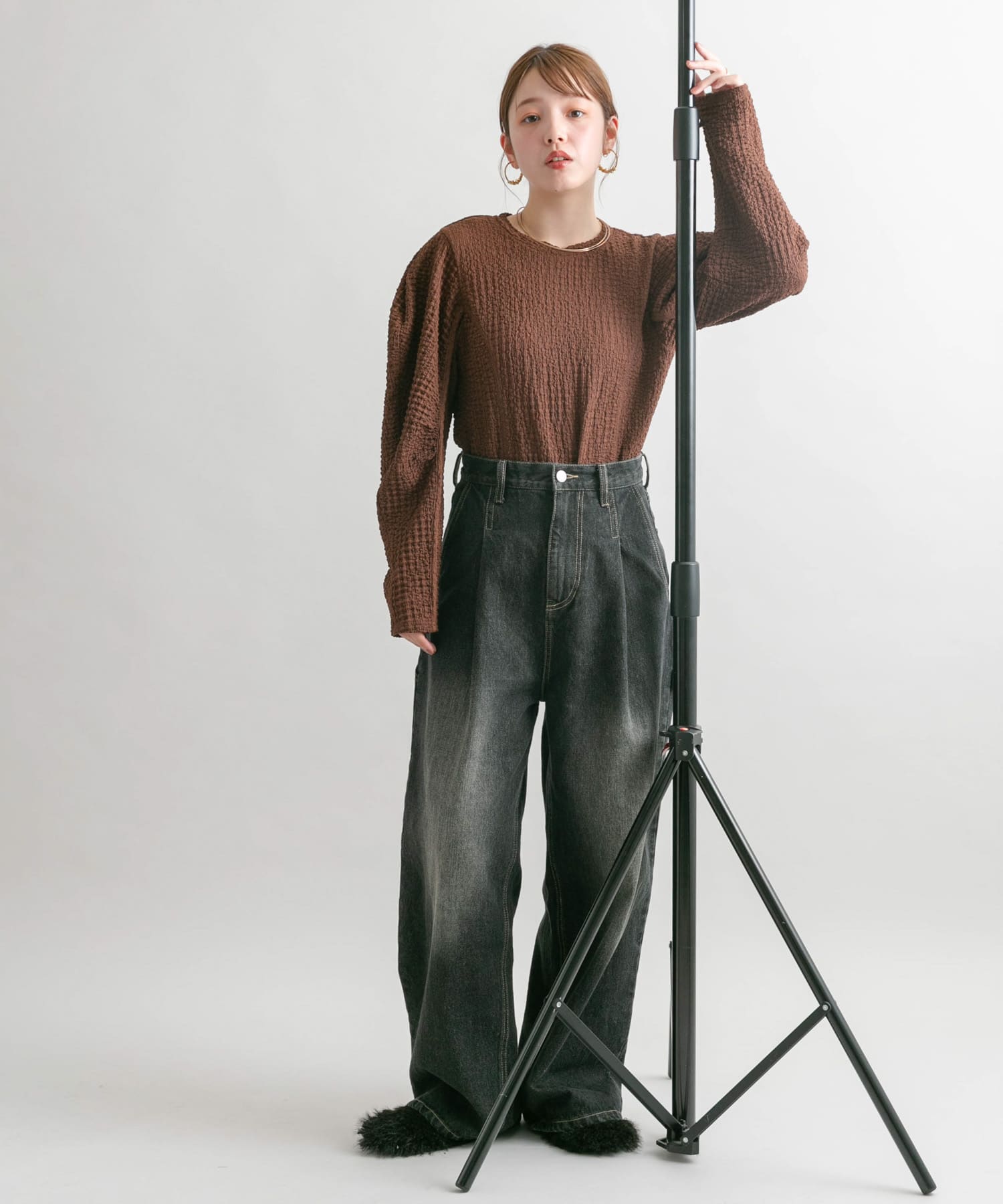 身長：160cm サイズ：one