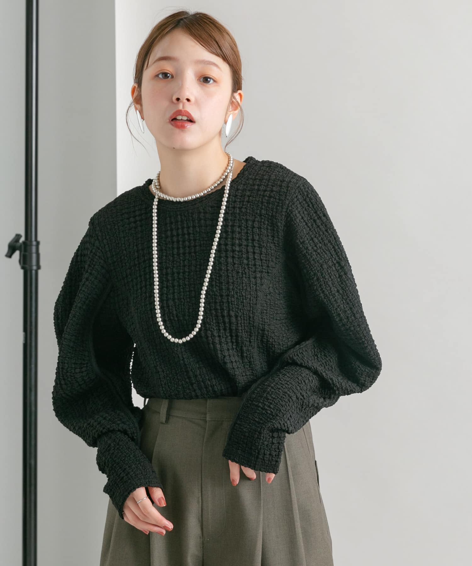 身長：160cm サイズ：one