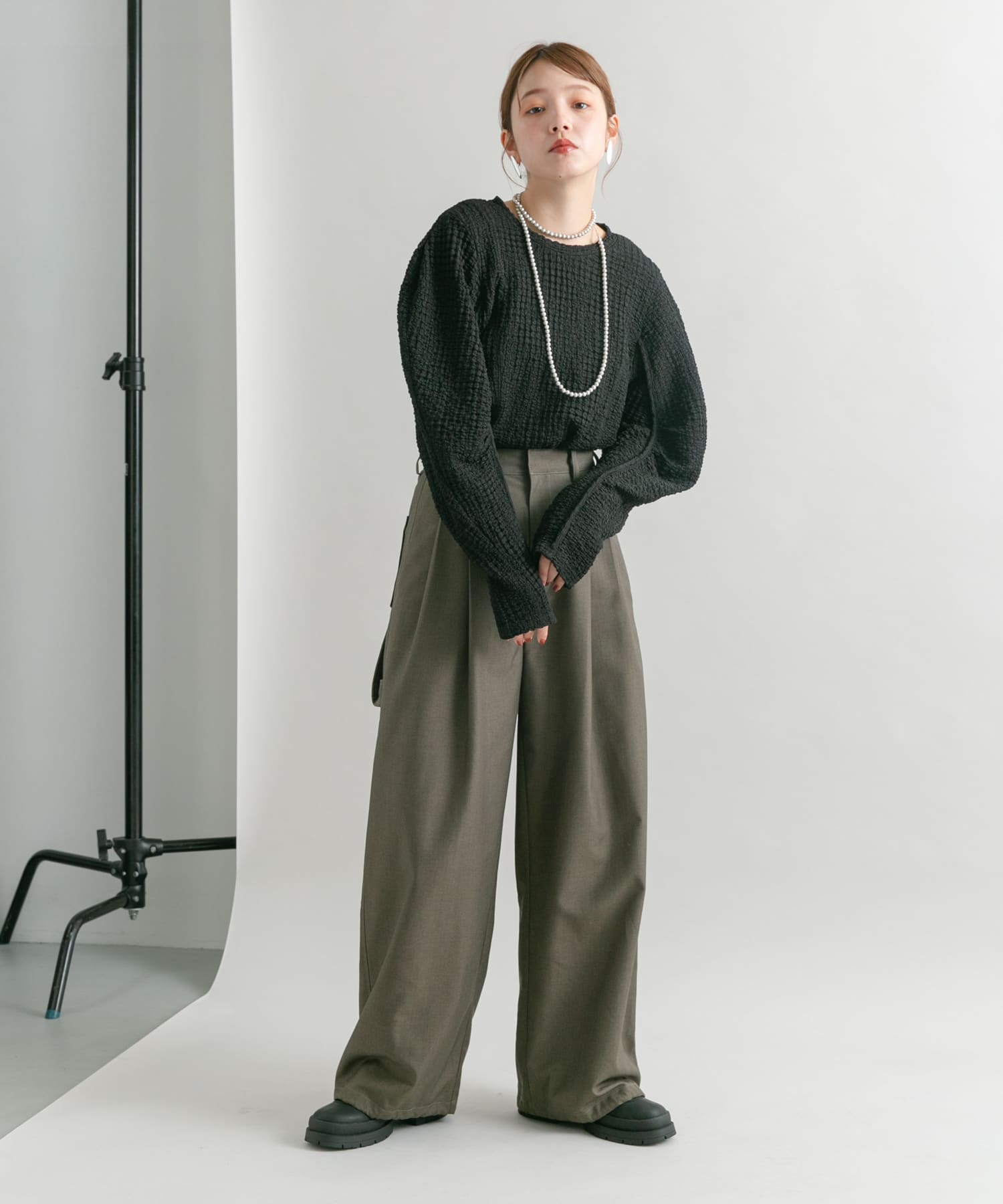 身長：160cm サイズ：one