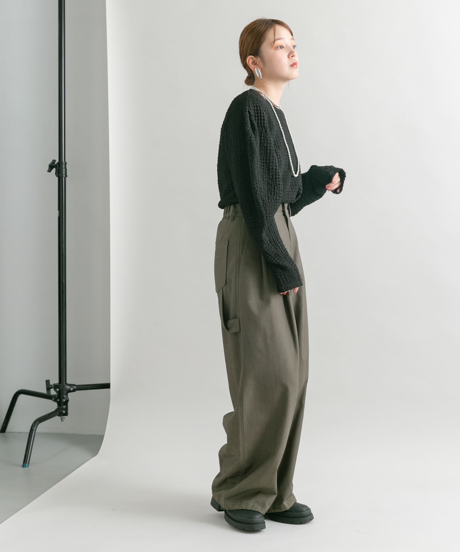 身長：160cm サイズ：one