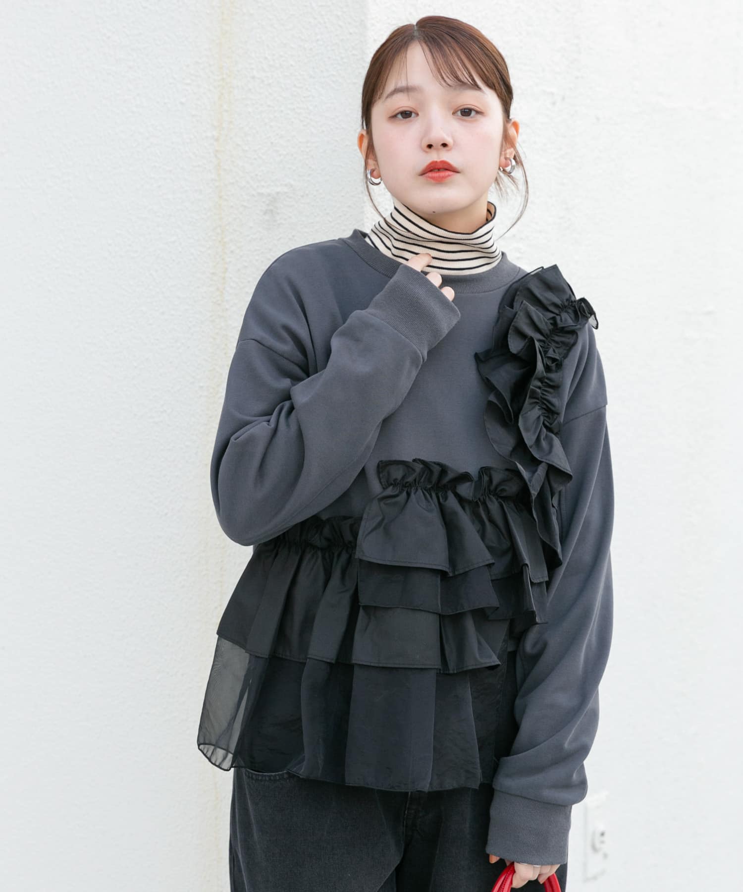 身長：160cm サイズ：one