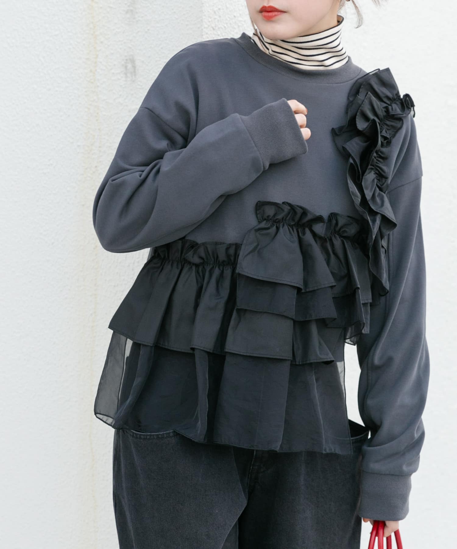 身長：160cm サイズ：one