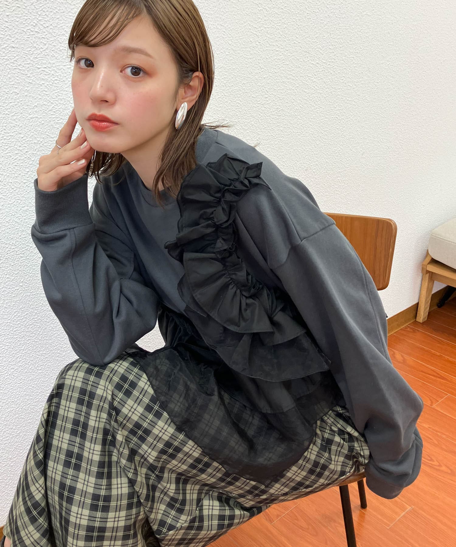 身長：160cm サイズ：one