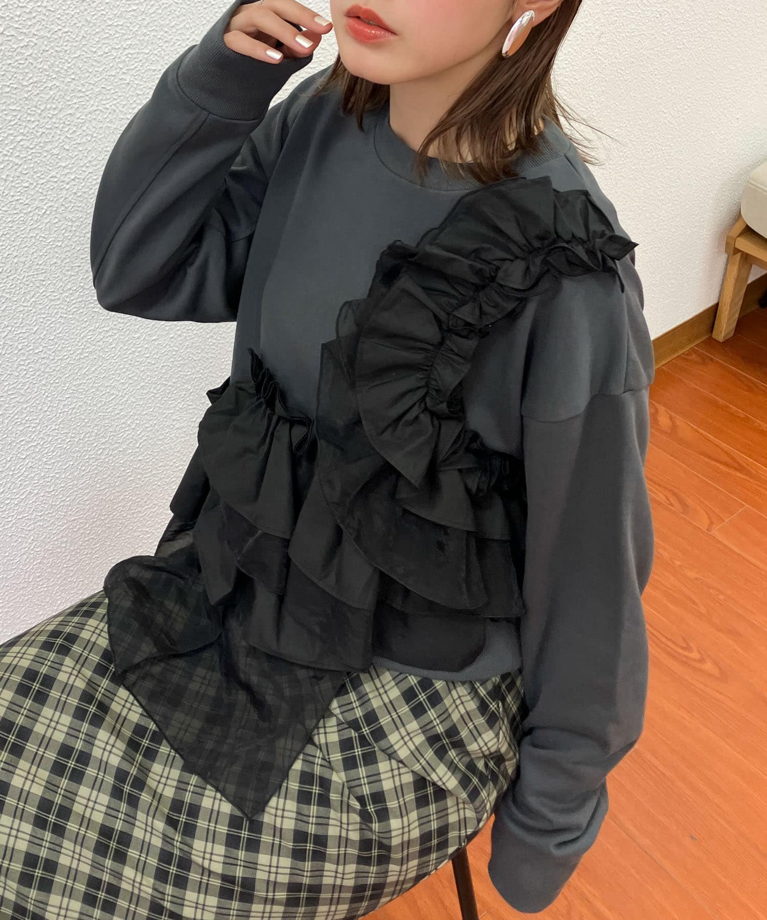 身長：160cm サイズ：one