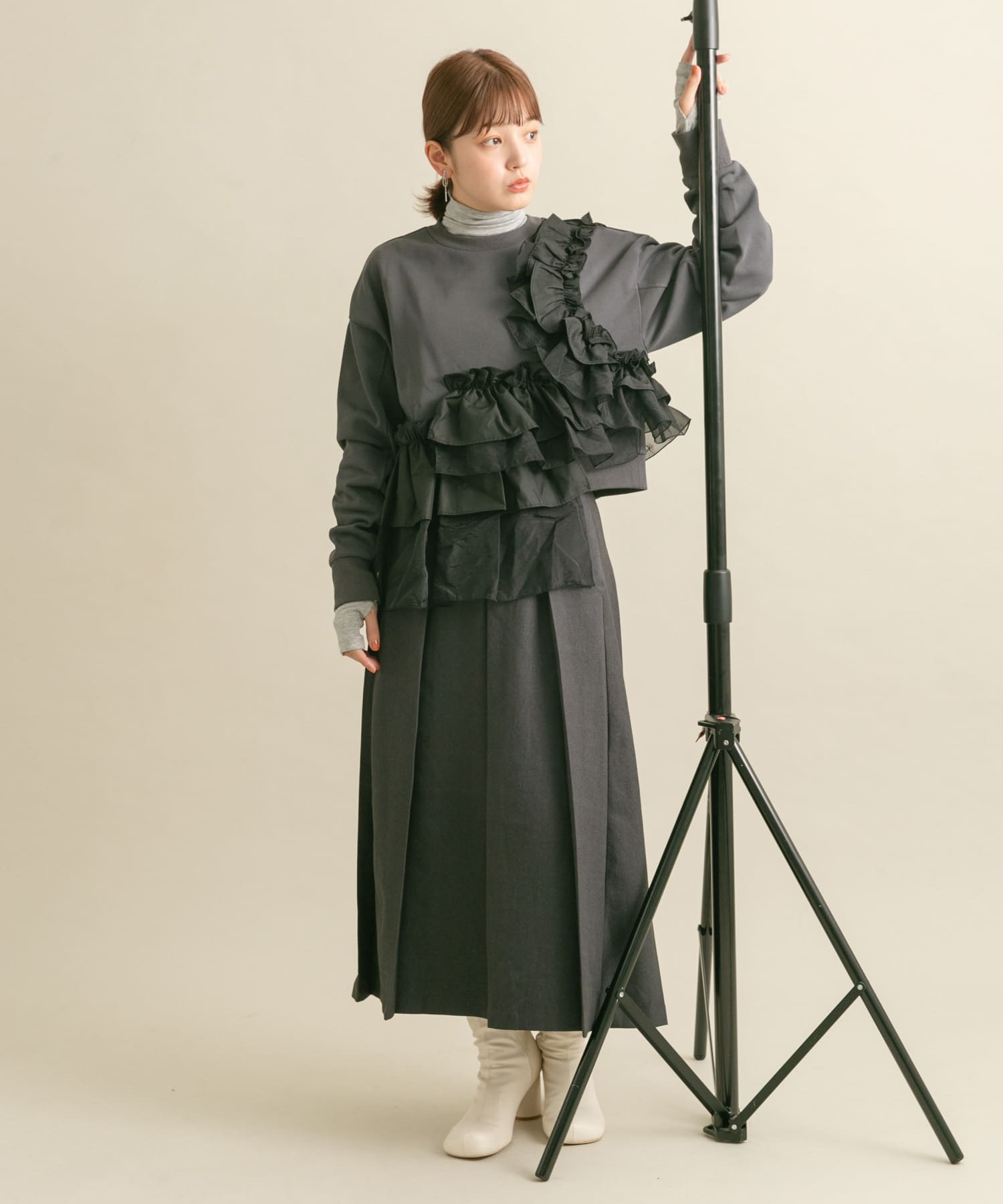身長：160cm サイズ：one