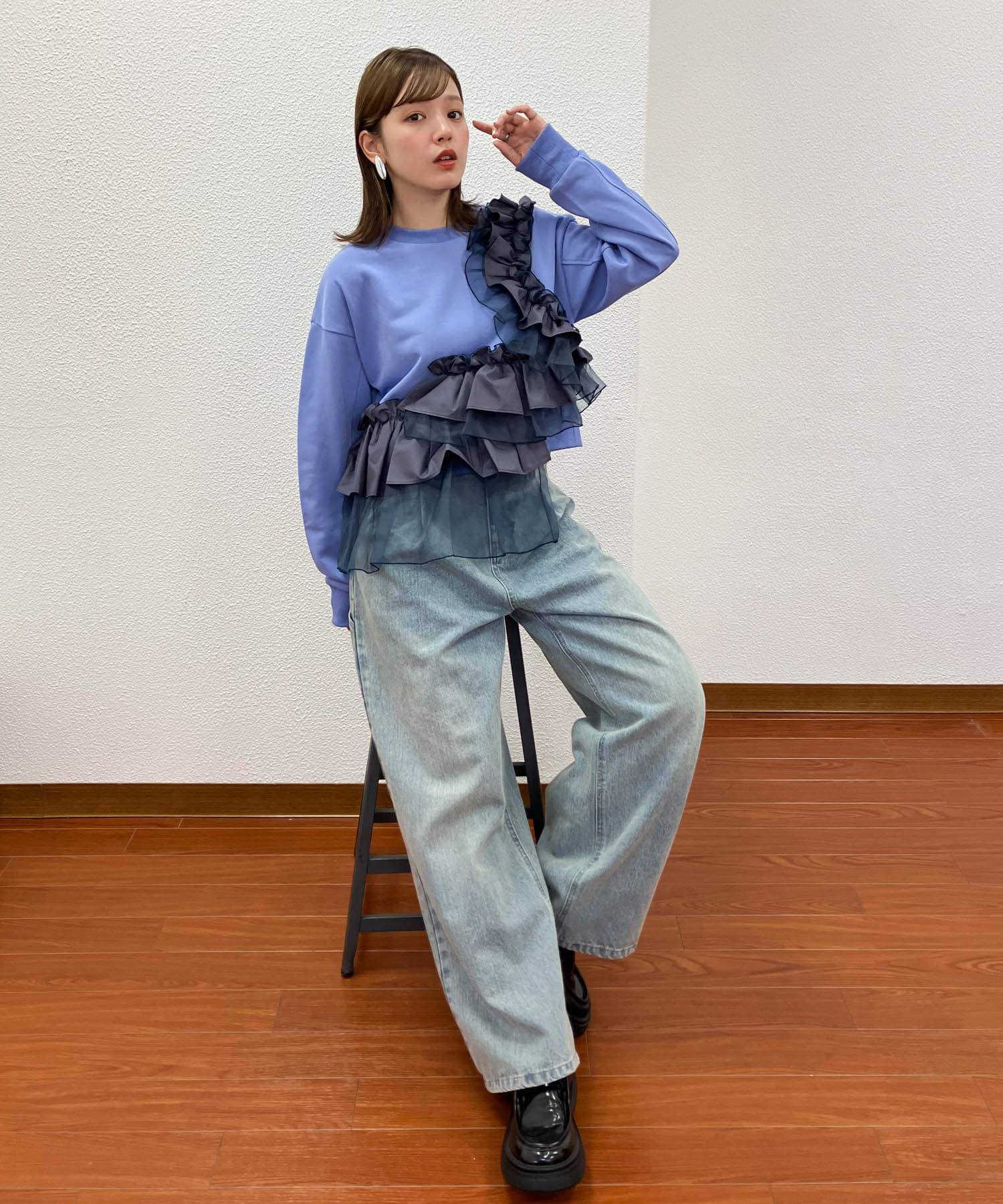 身長：160cm サイズ：one