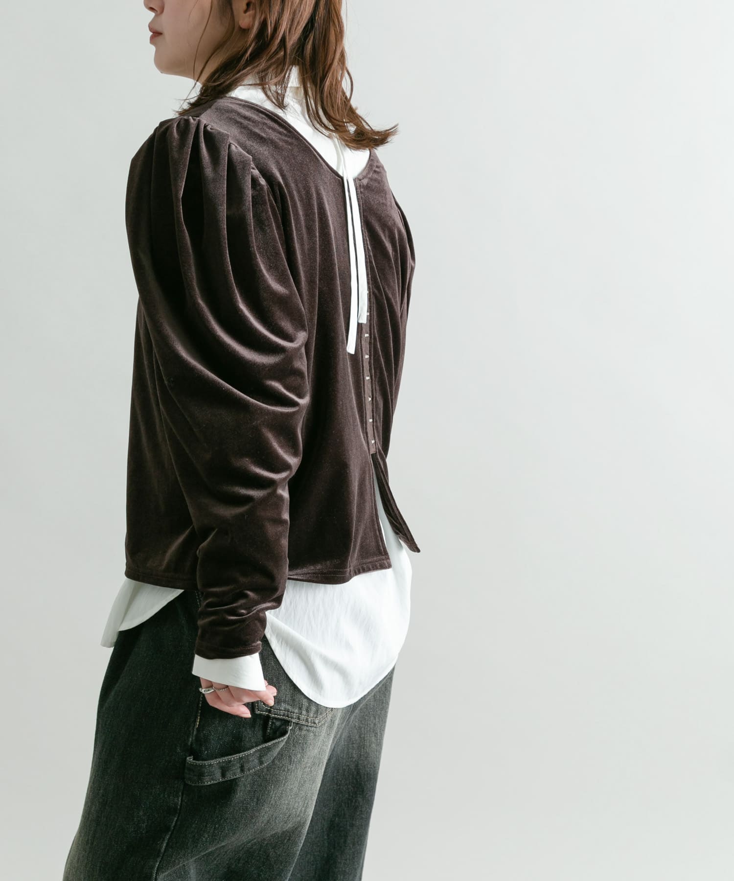 身長：160cm サイズ：one