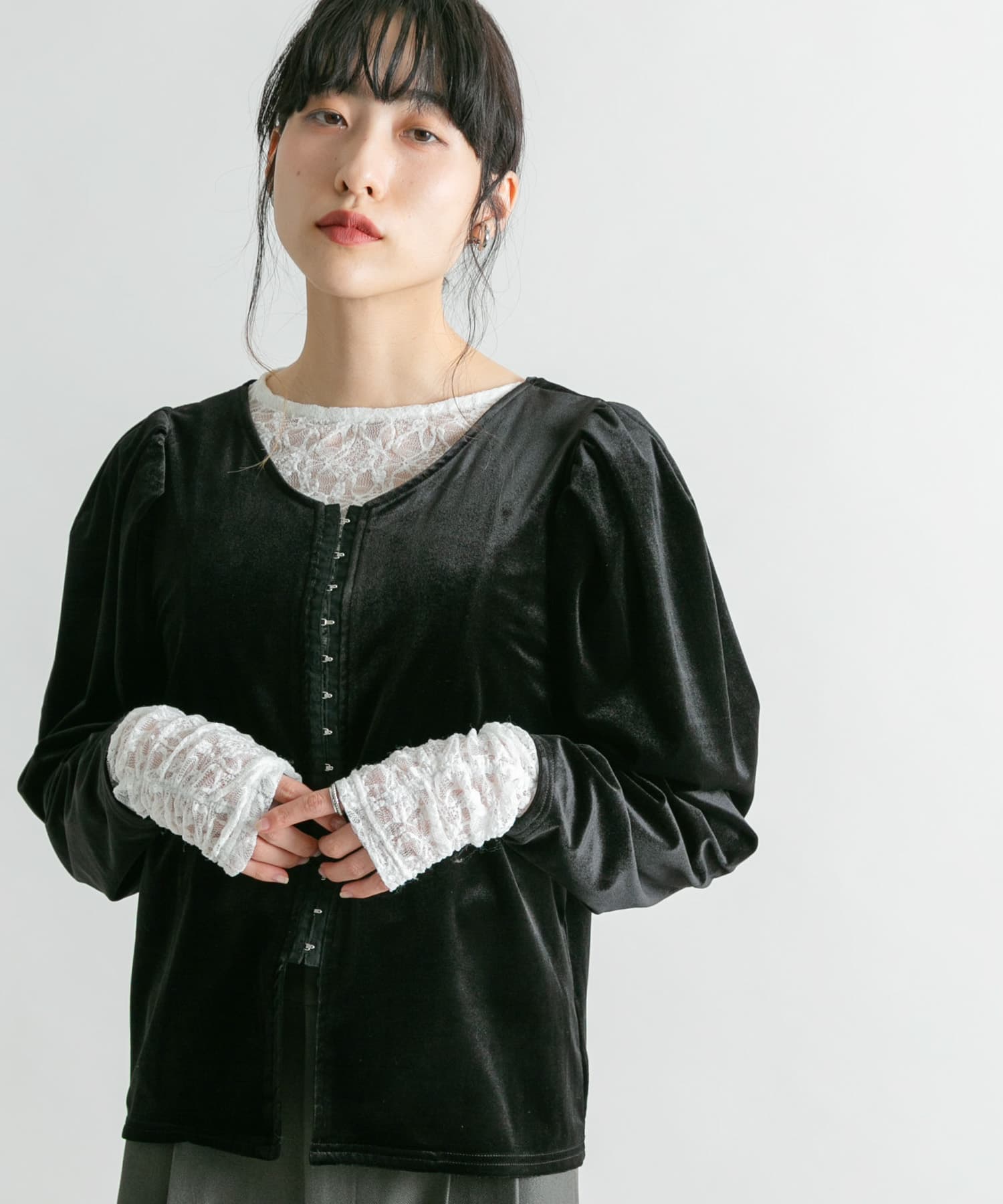 身長：160cm サイズ：one