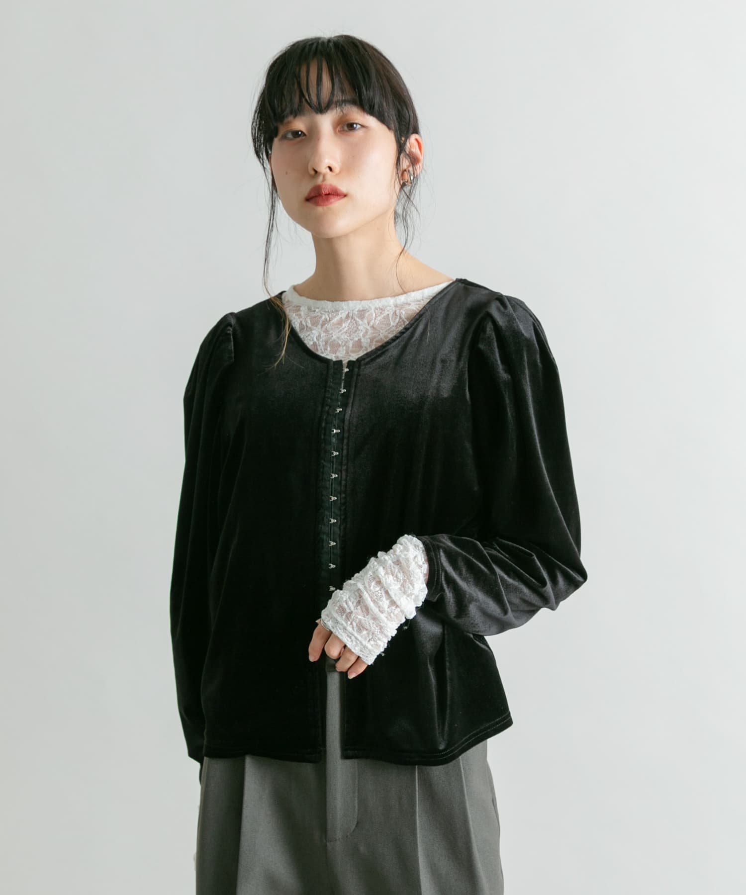 身長：160cm サイズ：one