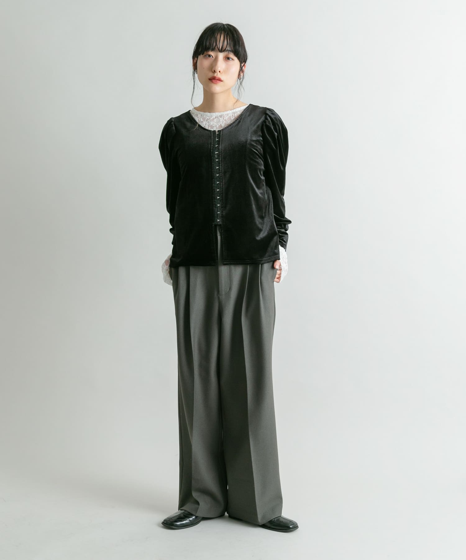 身長：160cm サイズ：one