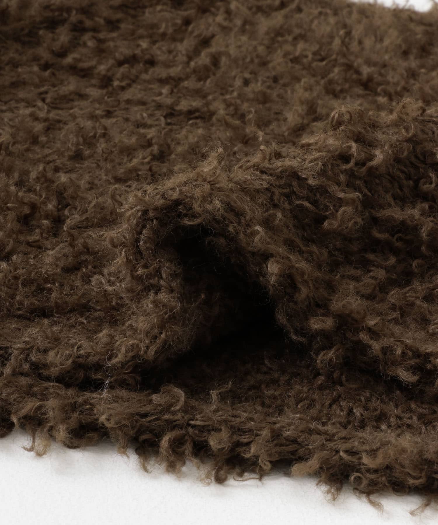 クロップドフェザープルオーバー BROWN one
