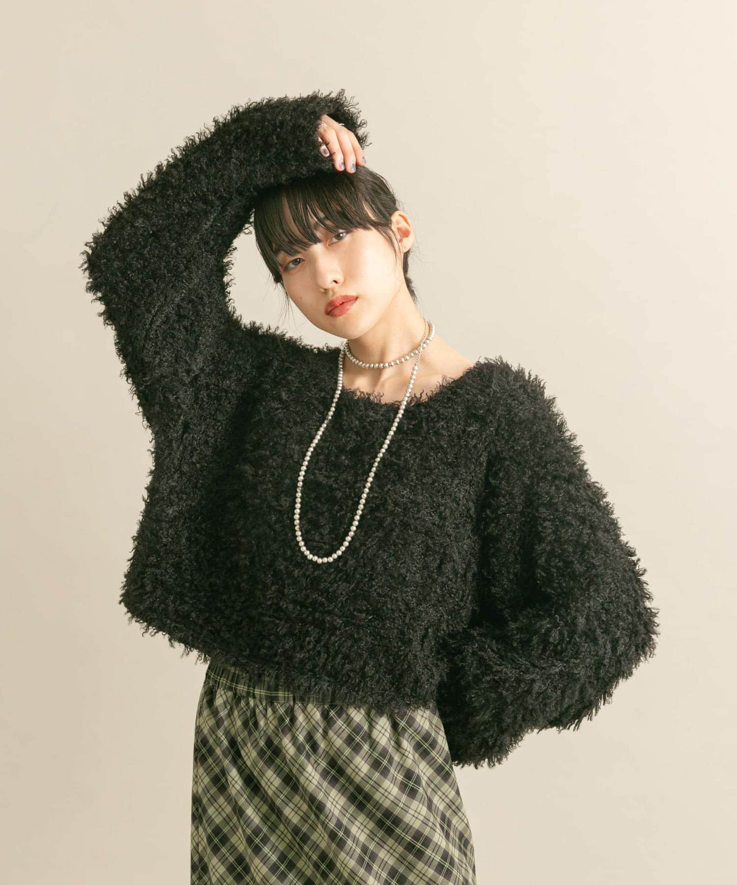 身長：160cm サイズ：one