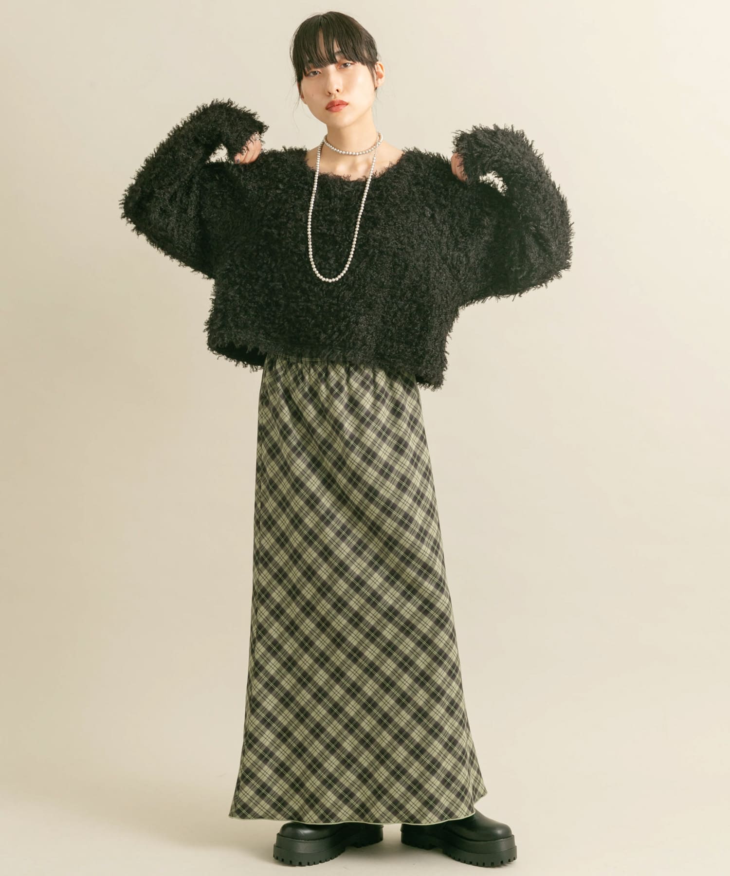 身長：160cm サイズ：one