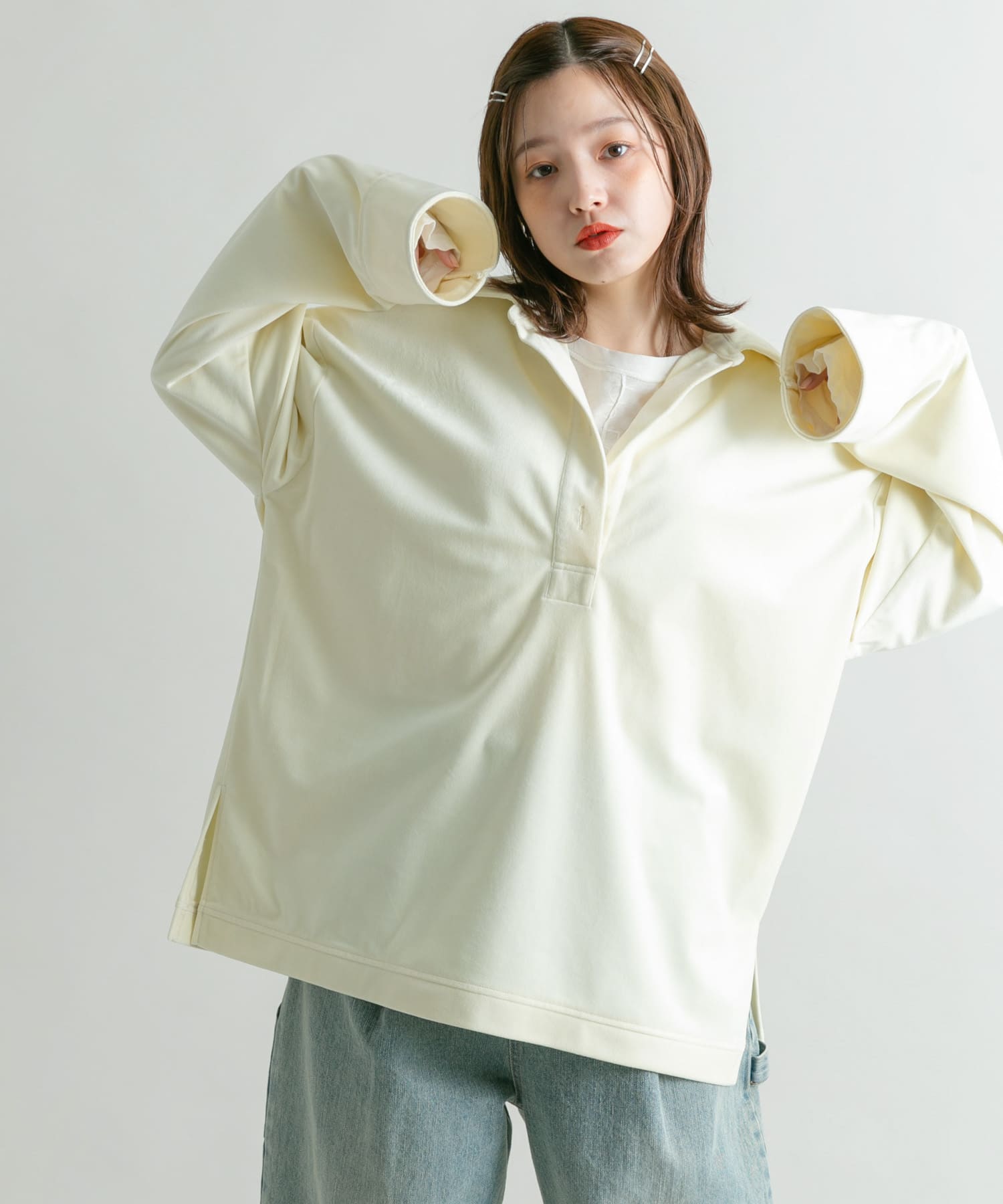 身長：160cm サイズ：one