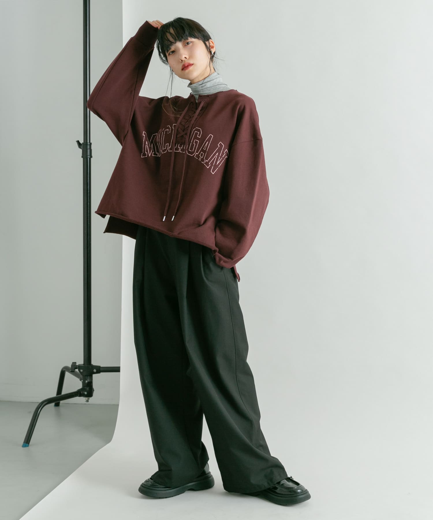 身長：160cm サイズ：one