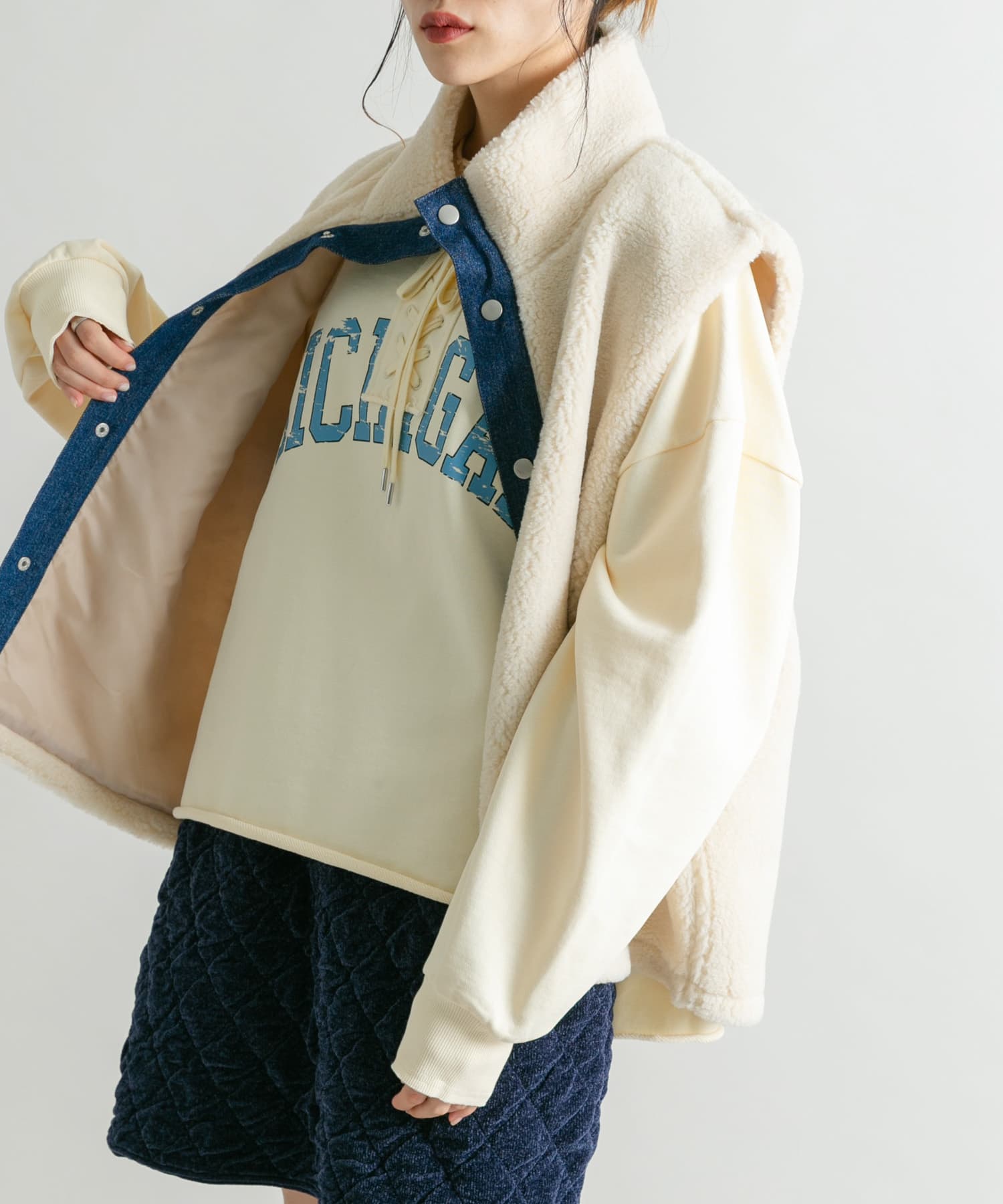 身長：160cm サイズ：one