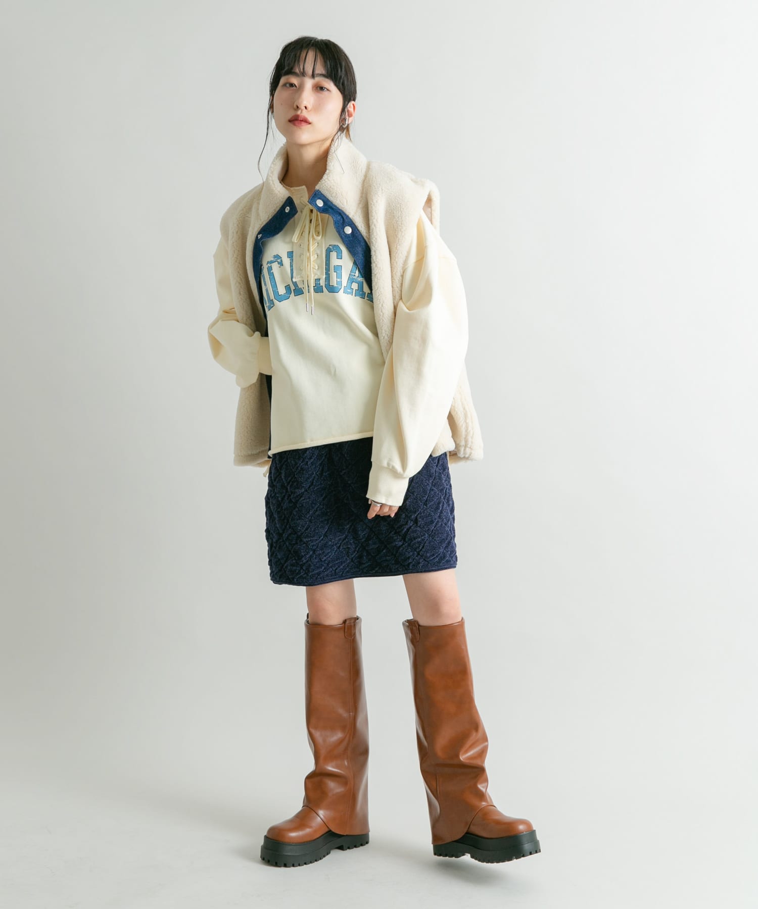 身長：160cm サイズ：one